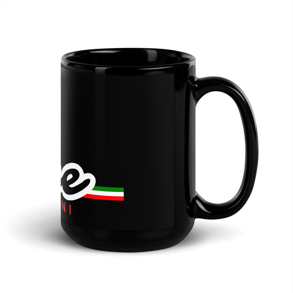 True Italiani Black Ceramic Mug