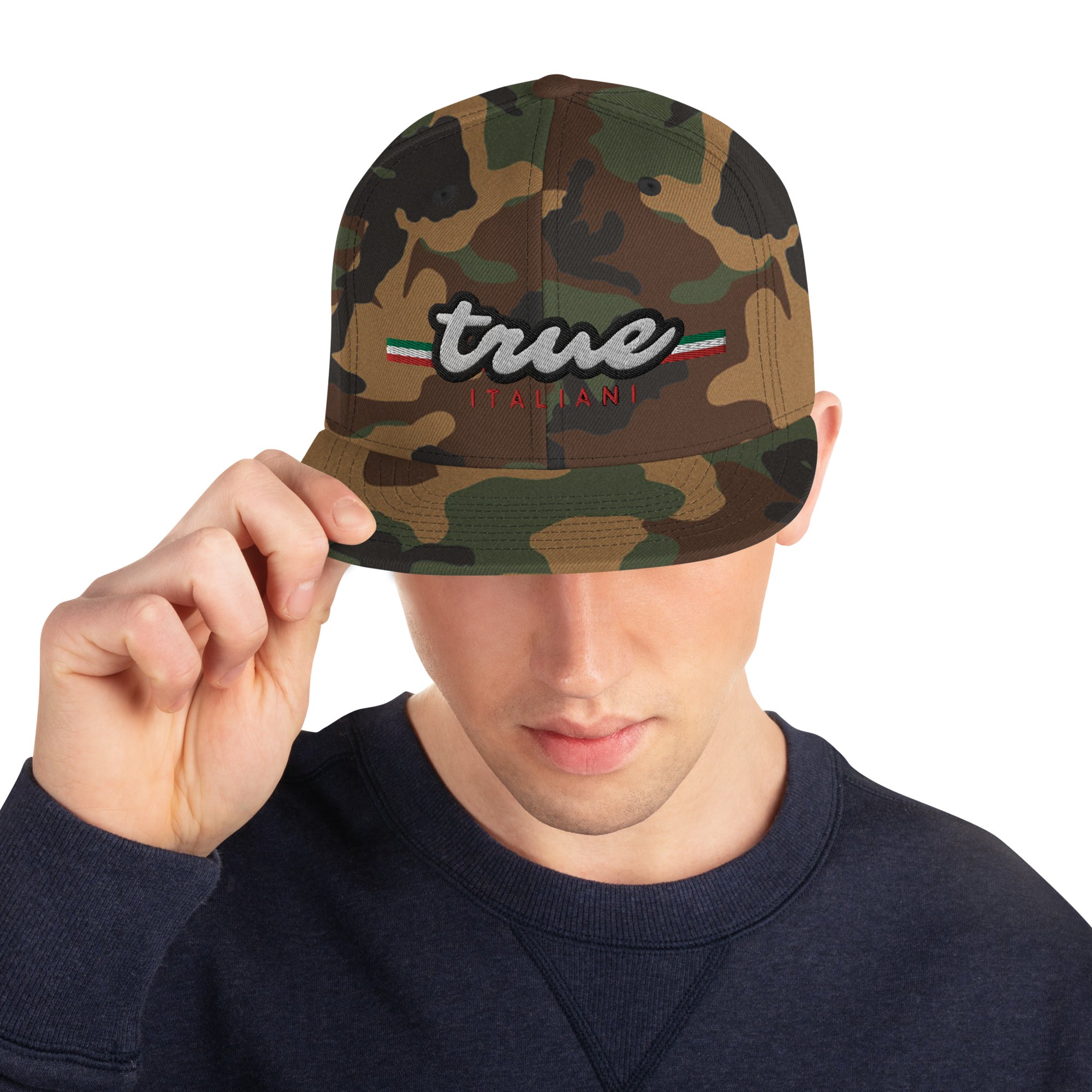 True Italiani Cornicello e Mano Snapback