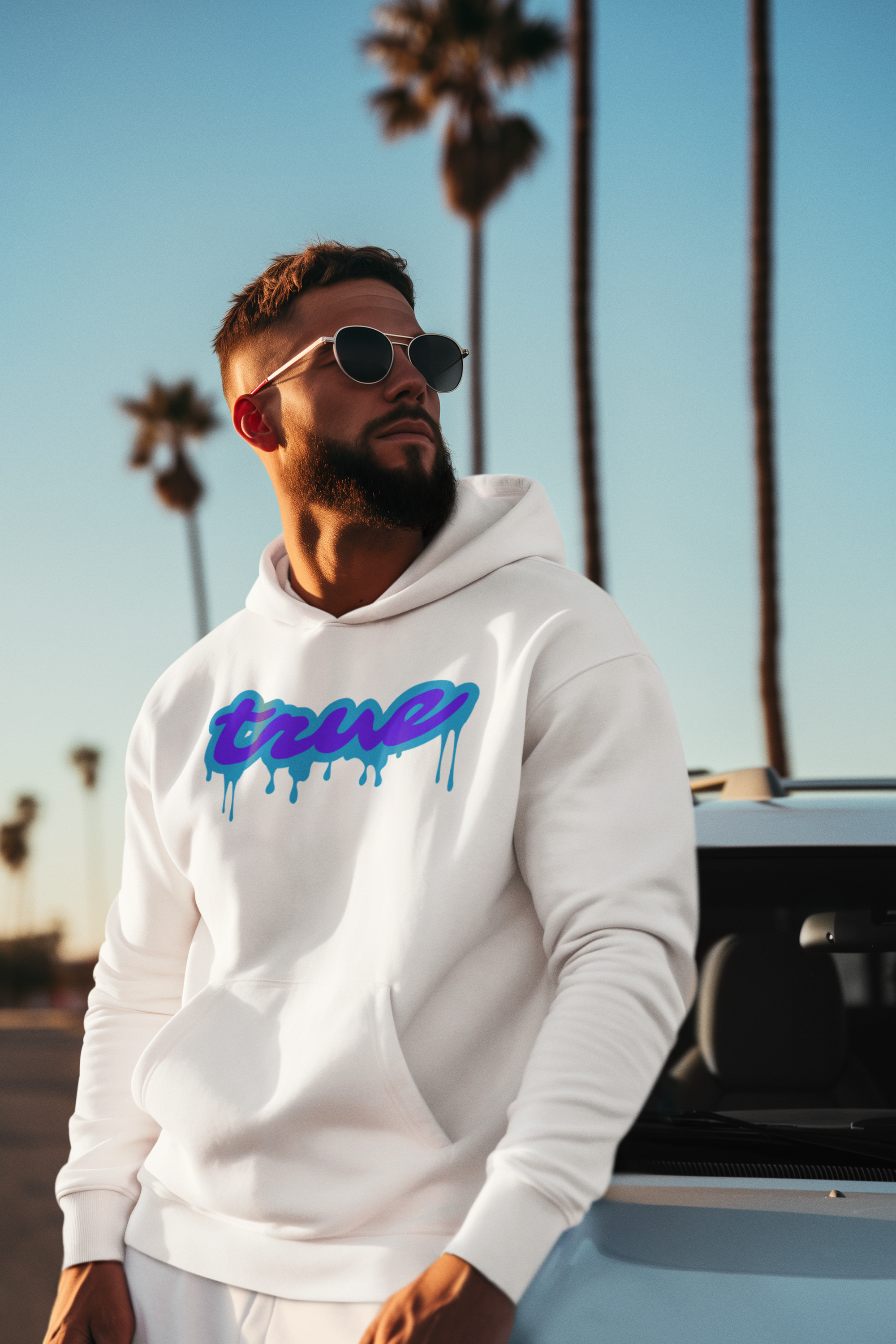Il Viola E Il Blu Drip Unisex Hoodie