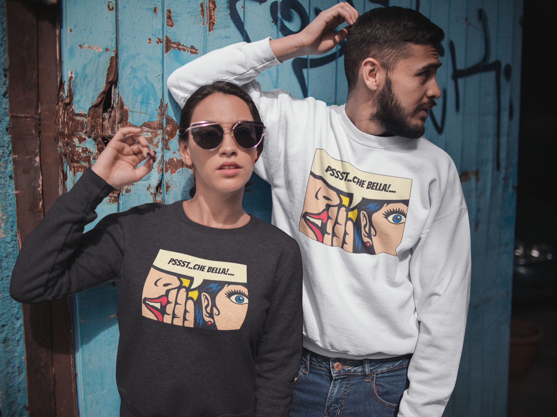 Pssst..Che Bella! Unisex Organic Crewneck