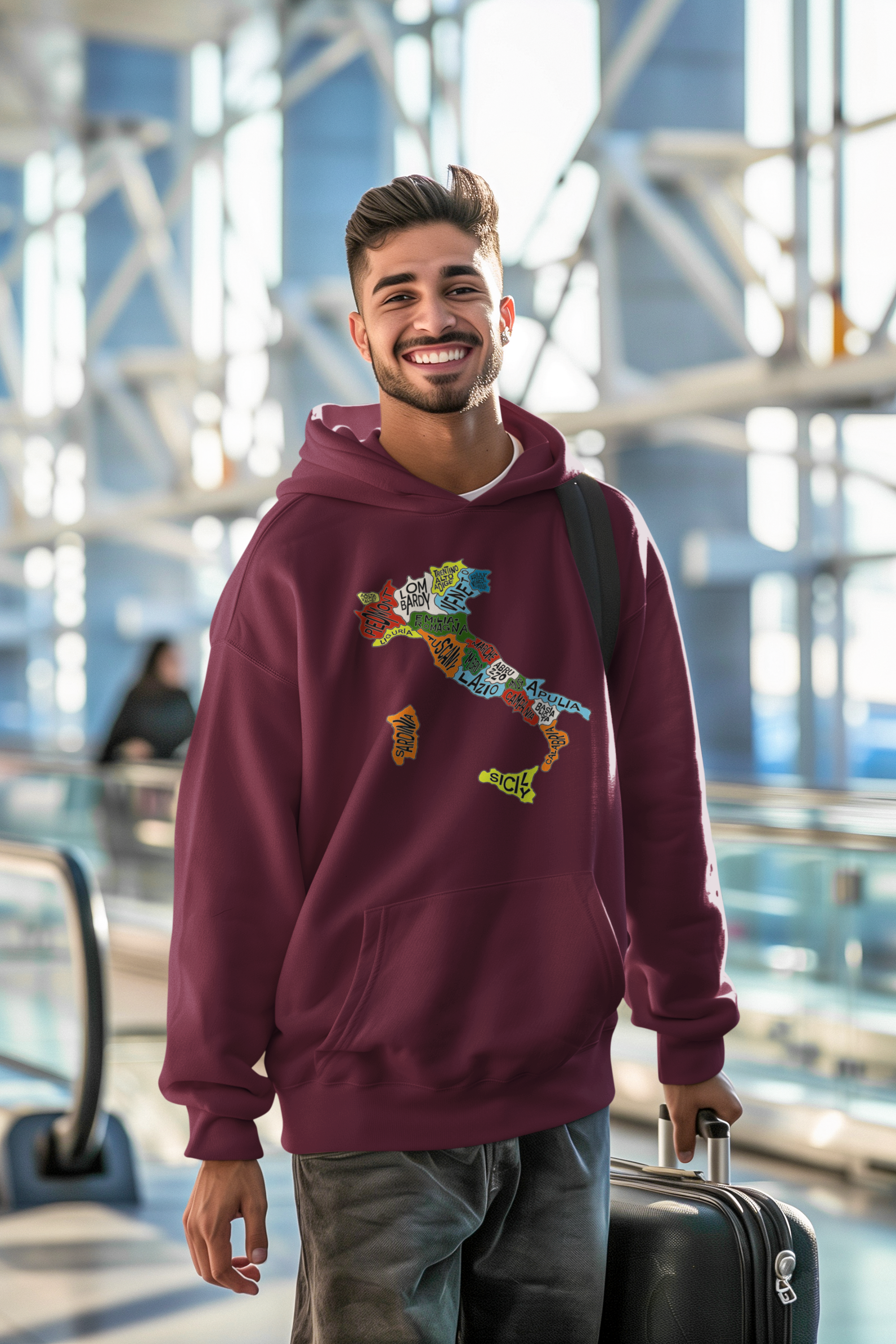 Mappa Regionale Unisex Hoodie