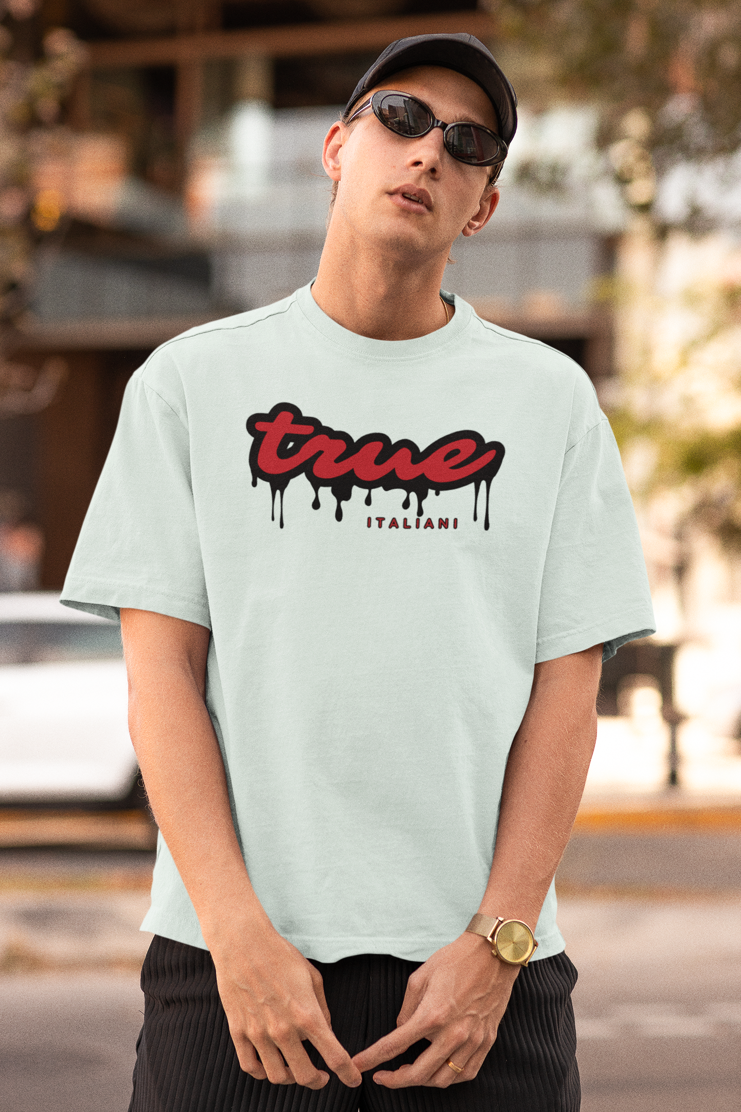 Il Nero E Il Rosso Unisex Drip Tee