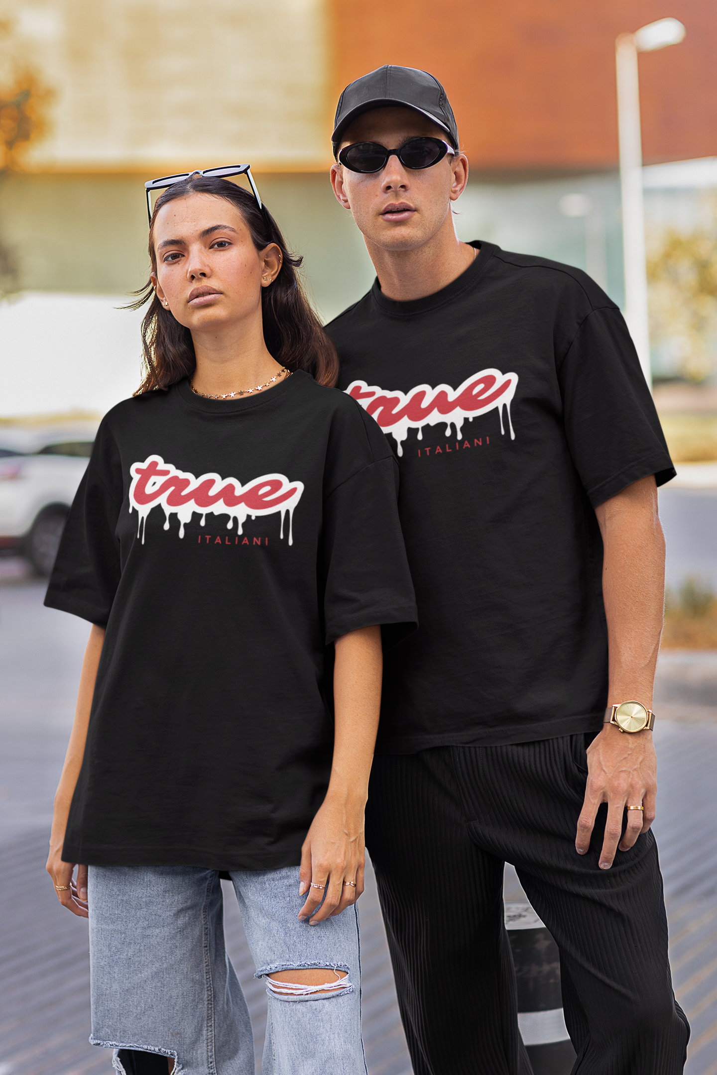 Il Rosso E il Bianco Unisex Drip Tee