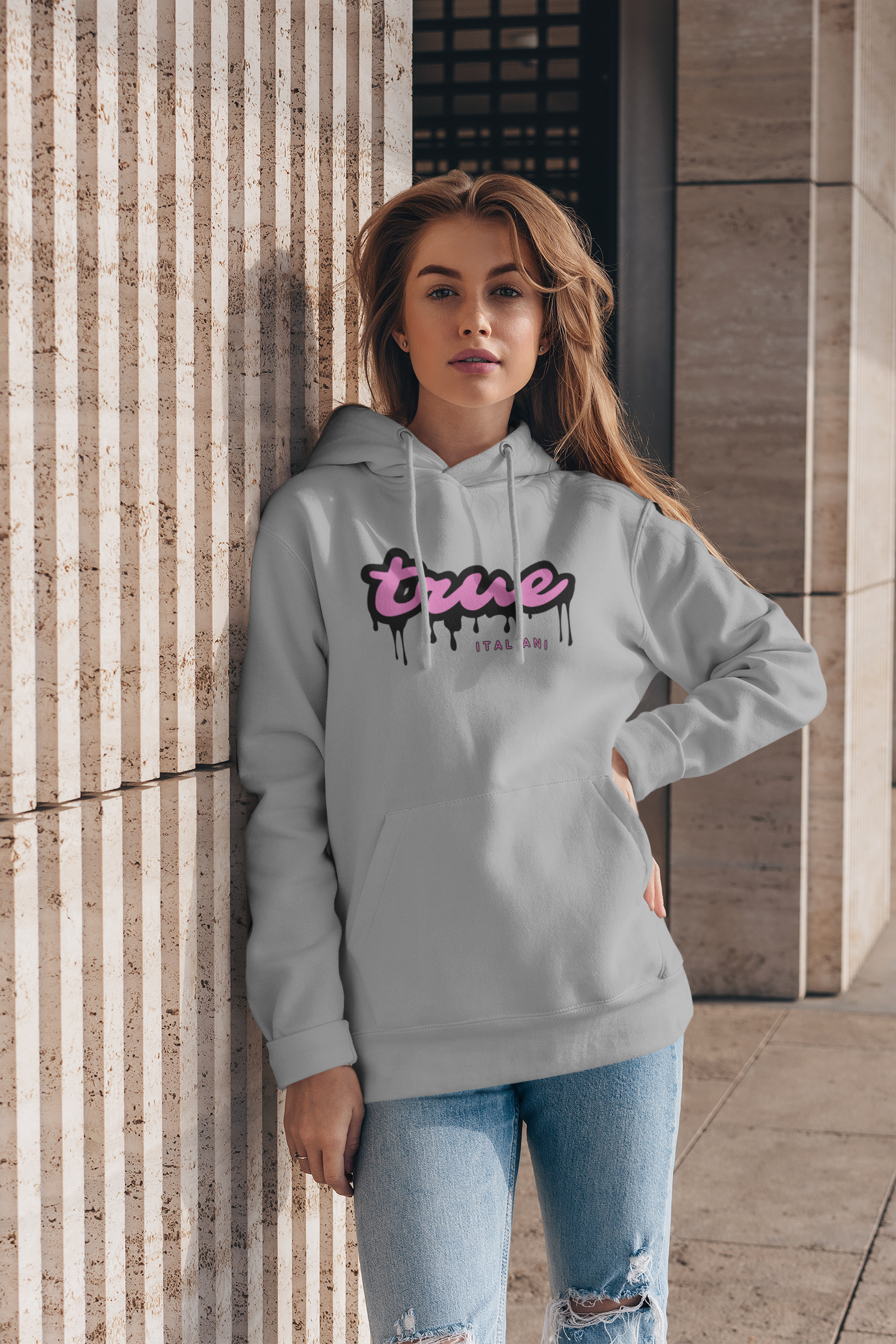Il Rosa E Il Nero Drip Unisex Hoodie