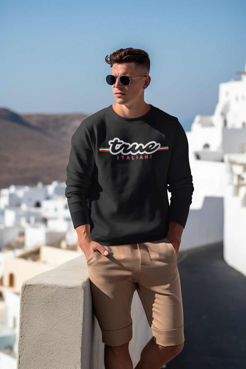 True Italiani Organic Unisex Crewneck