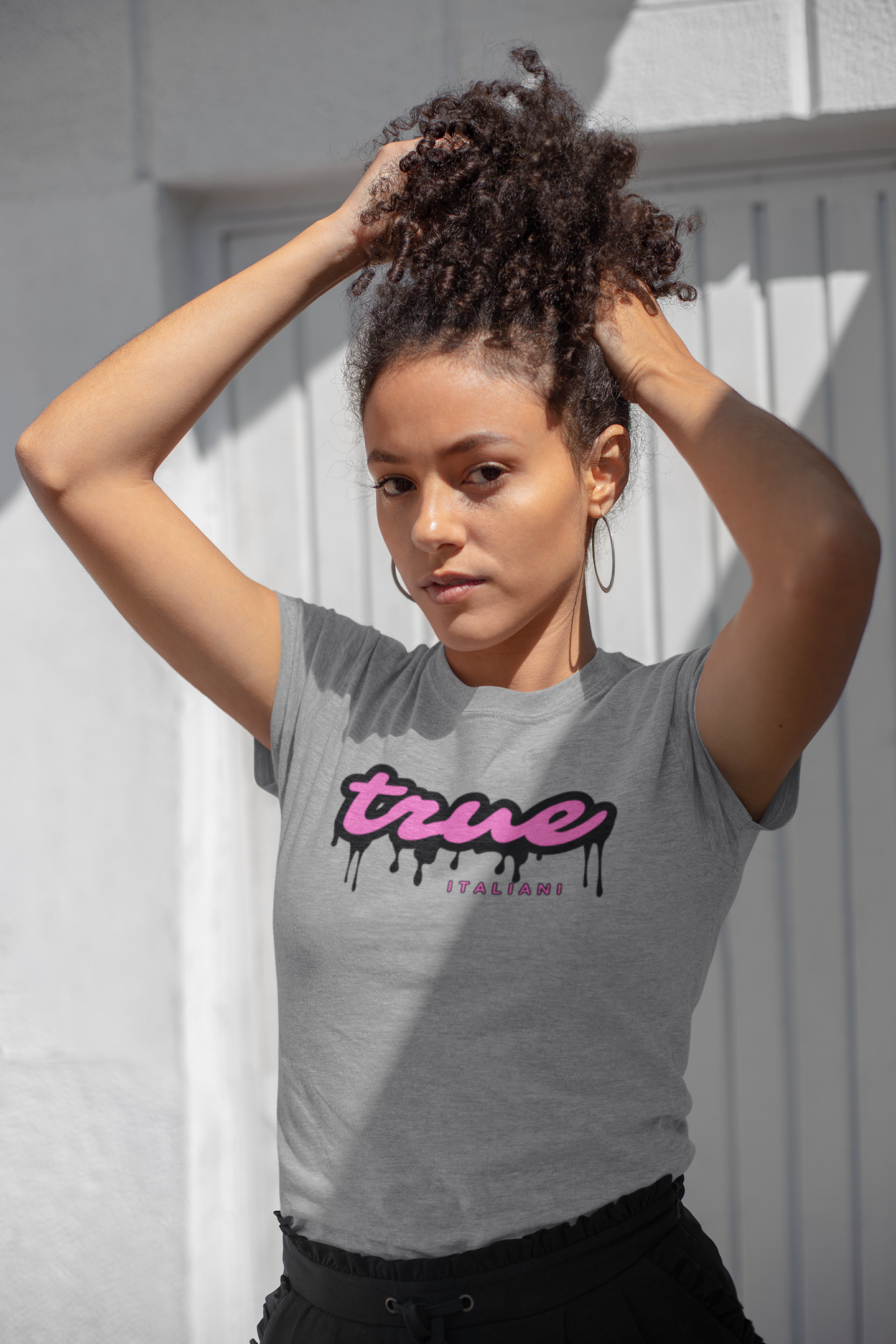 Il Nero E Il Rosa Unisex Drip Tee