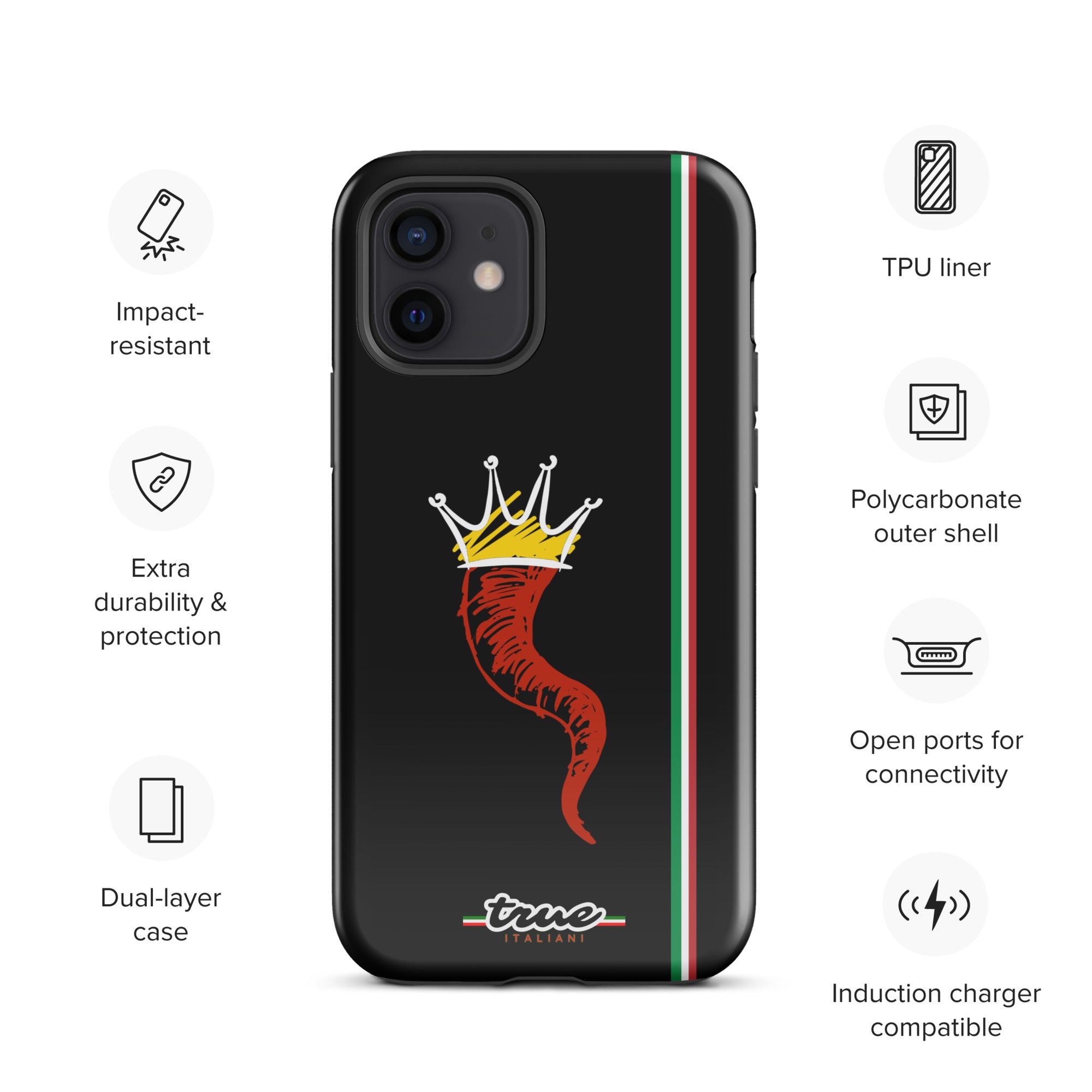 True Italiani Cornecello Tough Case for iPhone®