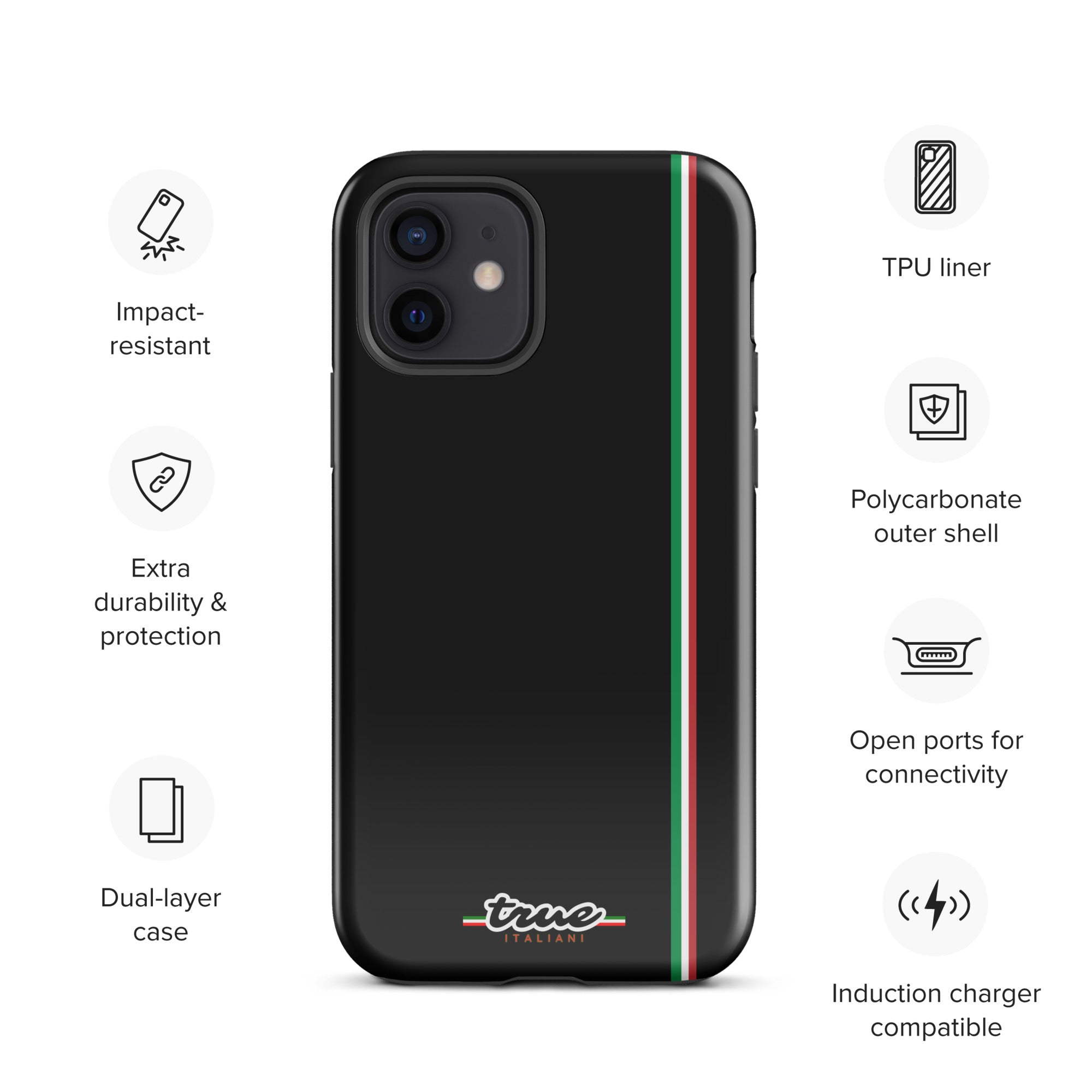 True Italiani Stripe Tough Case for iPhone®