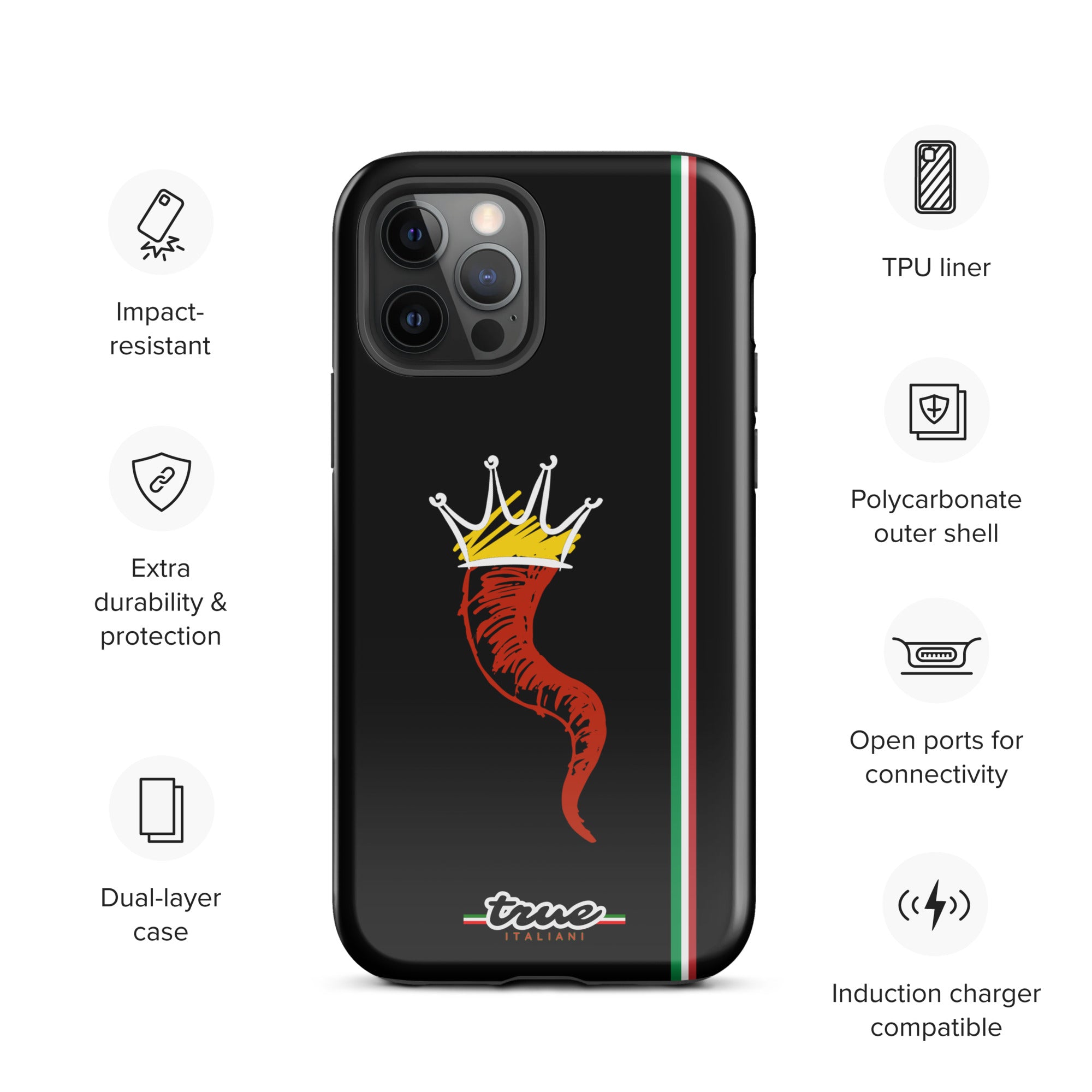 True Italiani Cornecello Tough Case for iPhone®