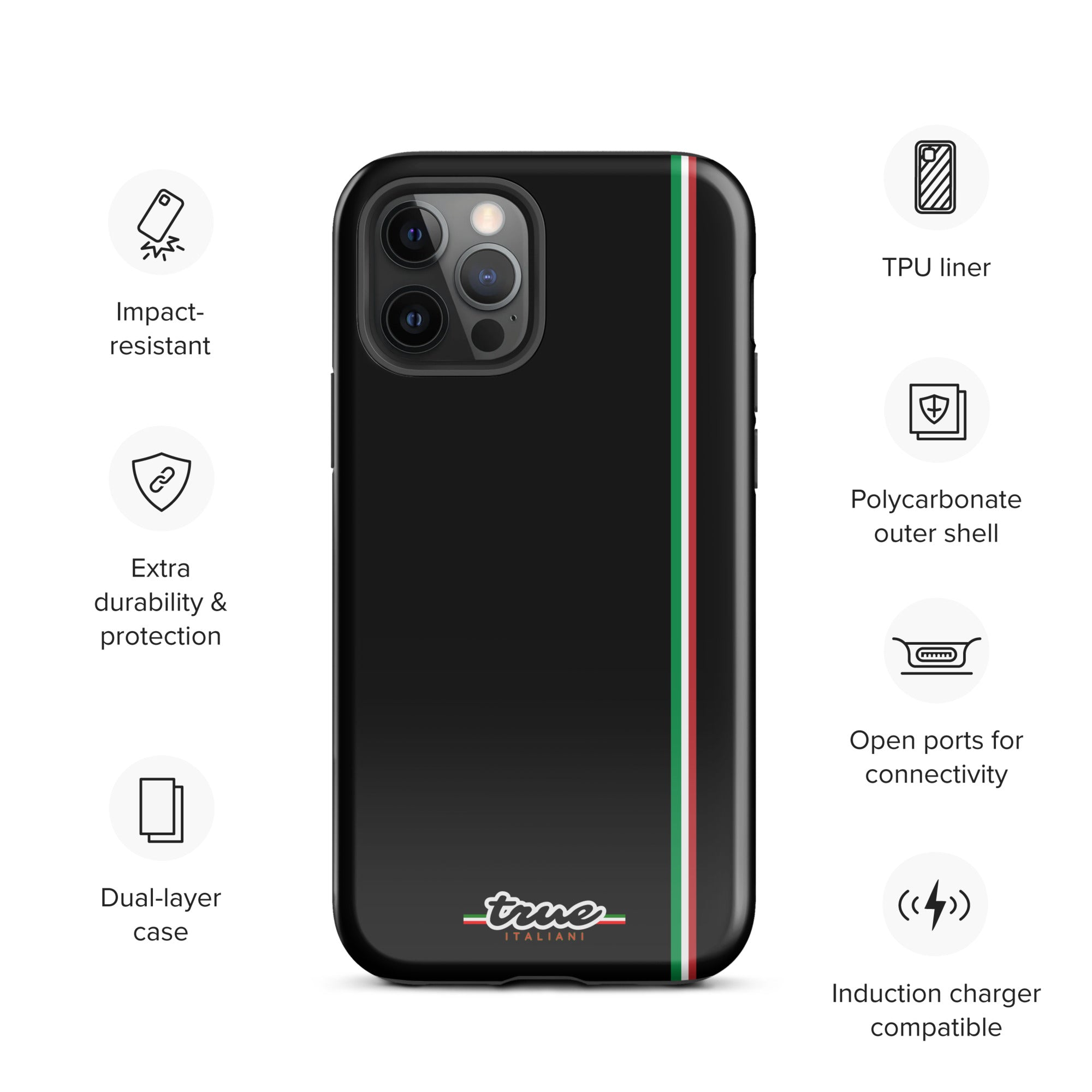 True Italiani Stripe Tough Case for iPhone®