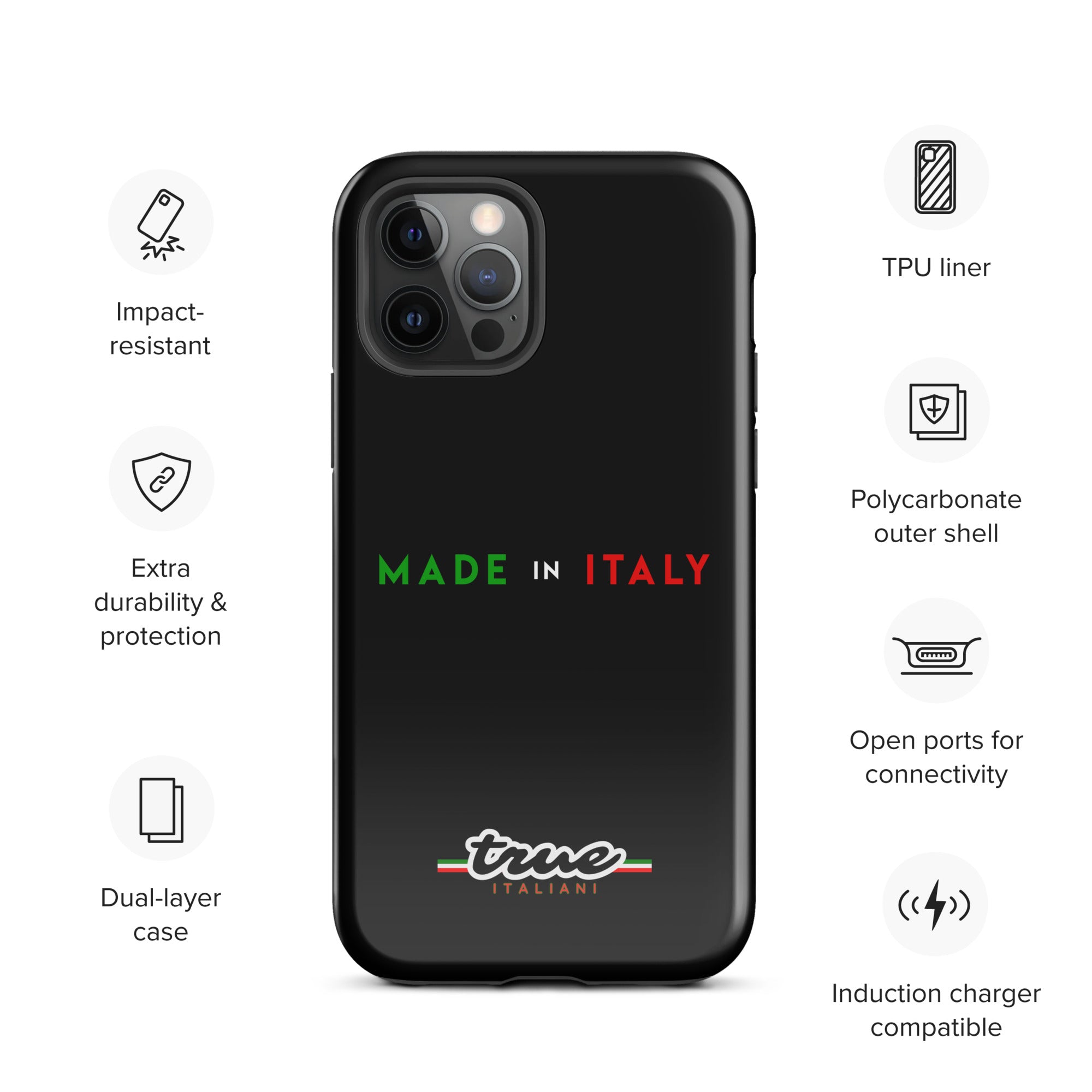 True Italiani Made In Italy Tough Case for iPhone®