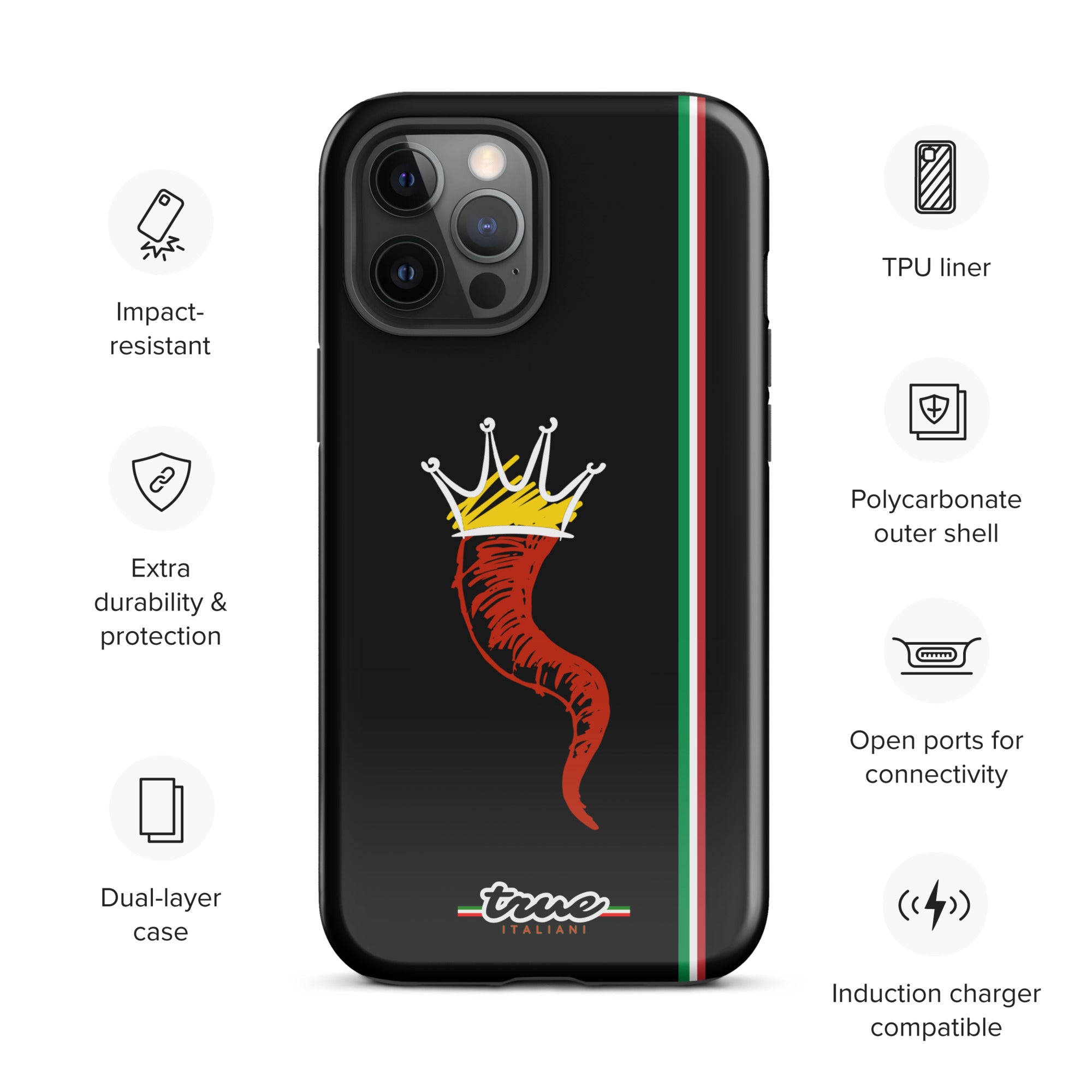 True Italiani Cornecello Tough Case for iPhone®