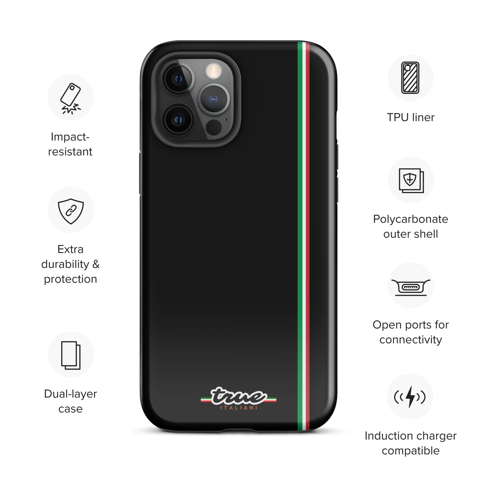 True Italiani Stripe Tough Case for iPhone®