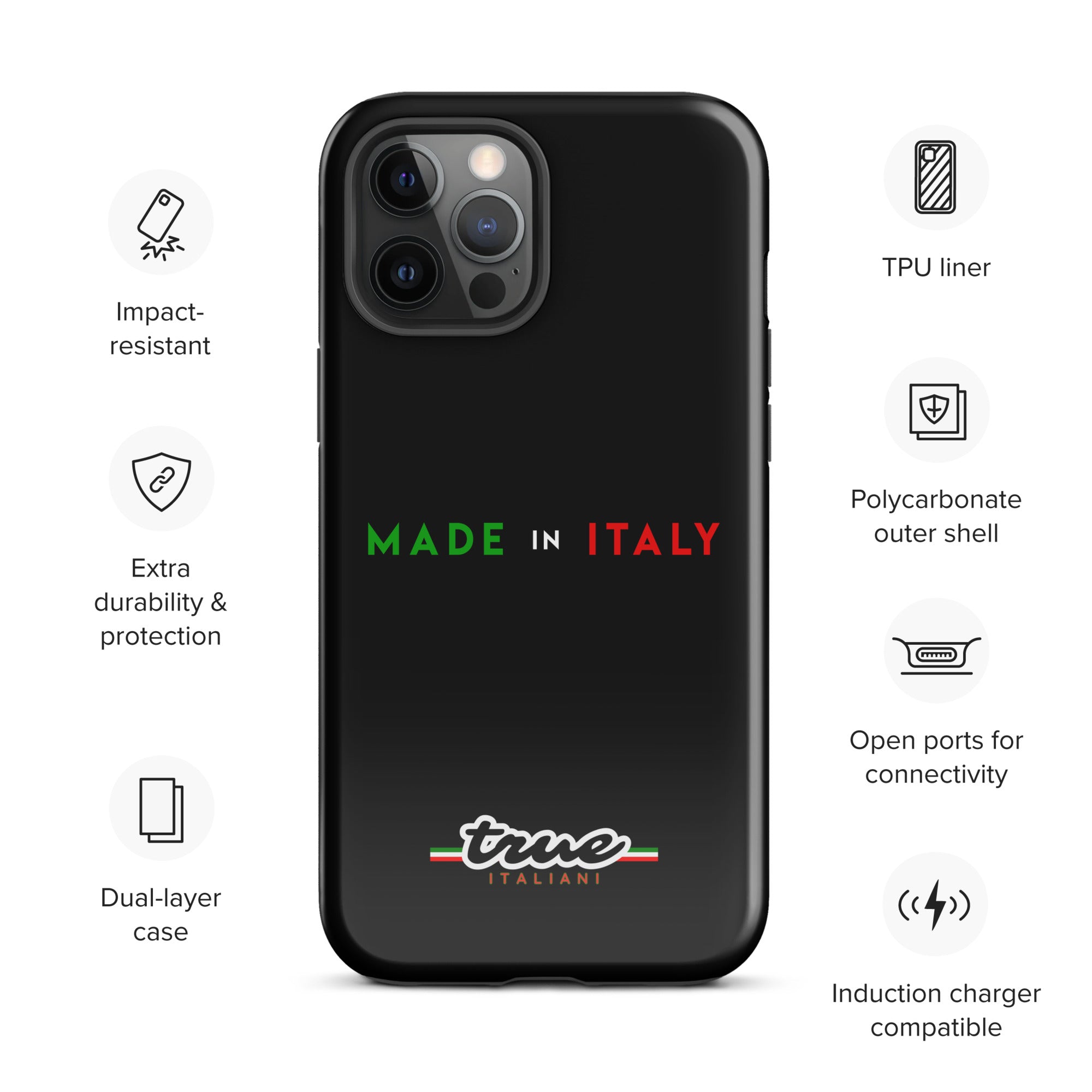 True Italiani Made In Italy Tough Case for iPhone®