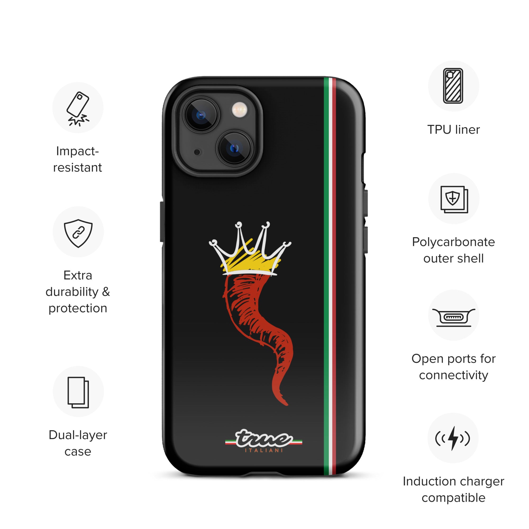 True Italiani Cornecello Tough Case for iPhone®