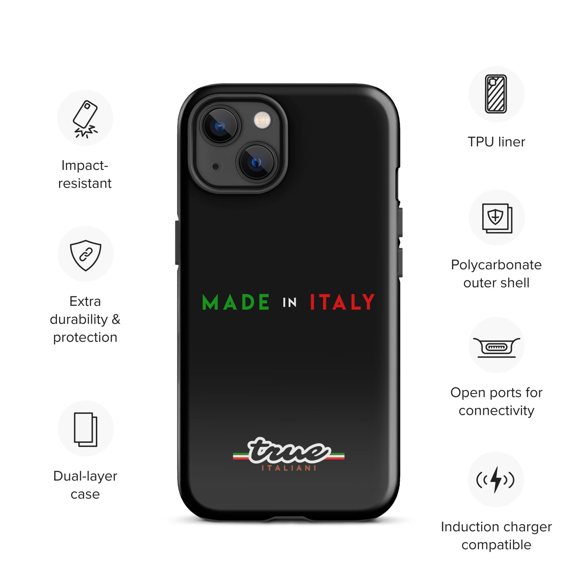 True Italiani Made In Italy Tough Case for iPhone®