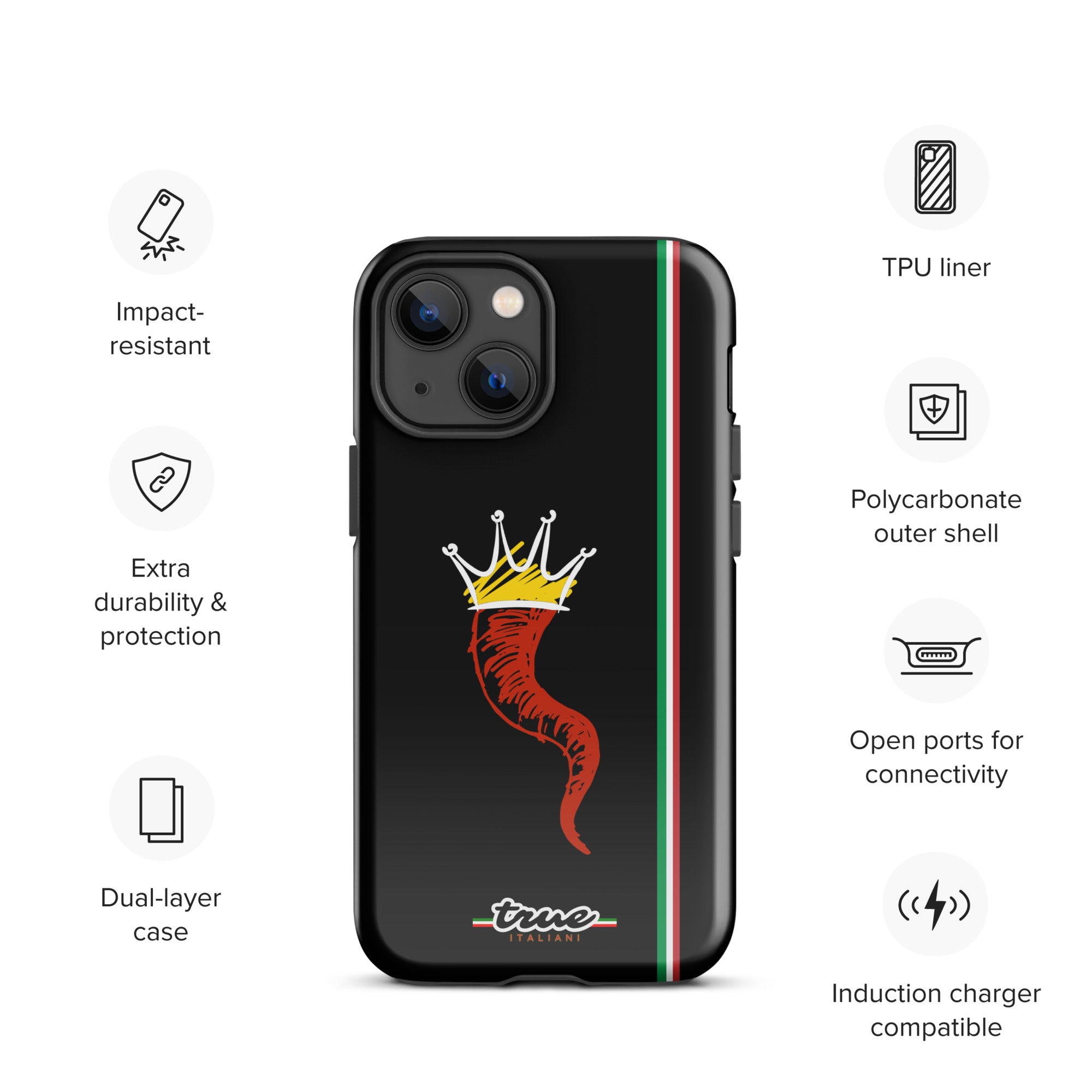 True Italiani Cornecello Tough Case for iPhone®
