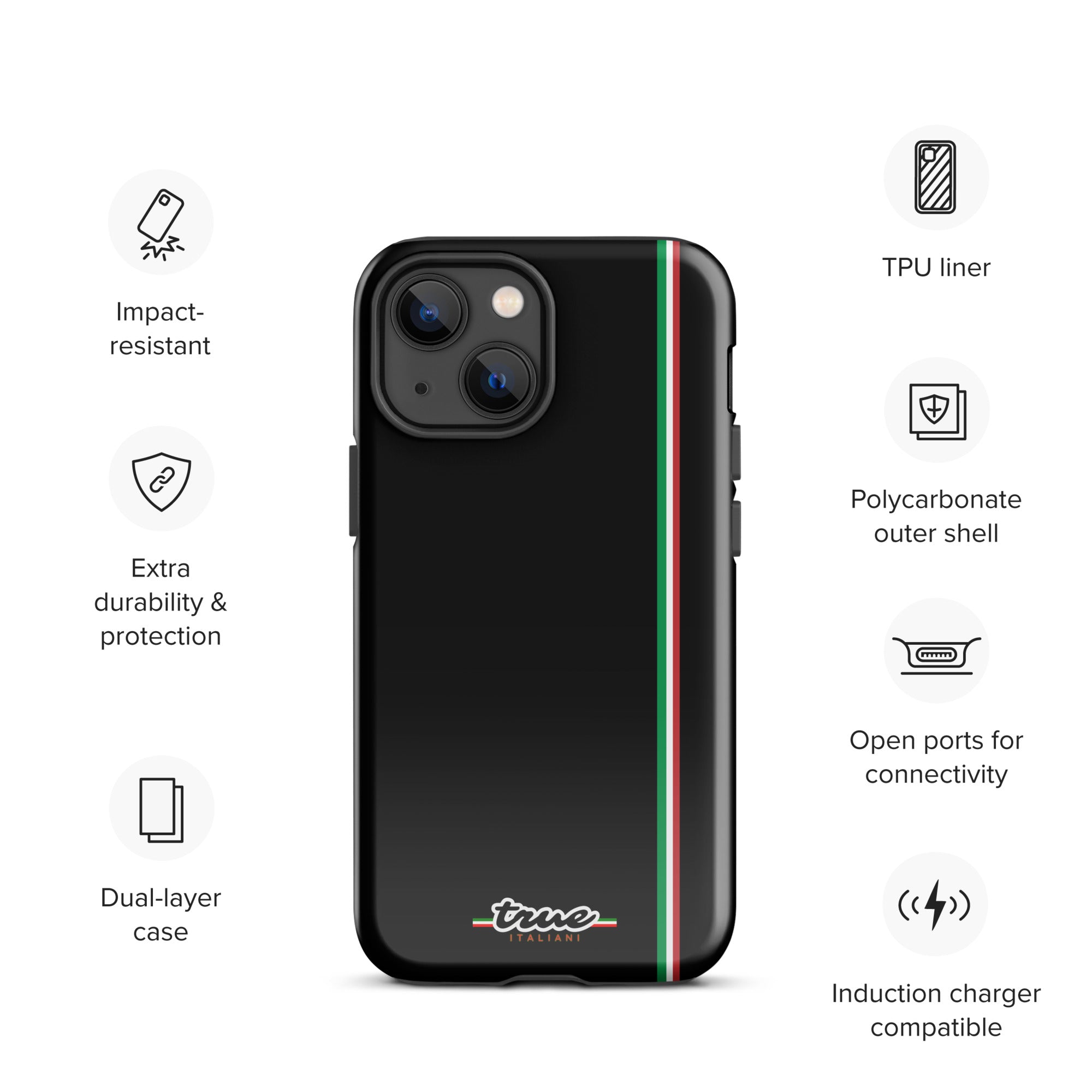 True Italiani Stripe Tough Case for iPhone®