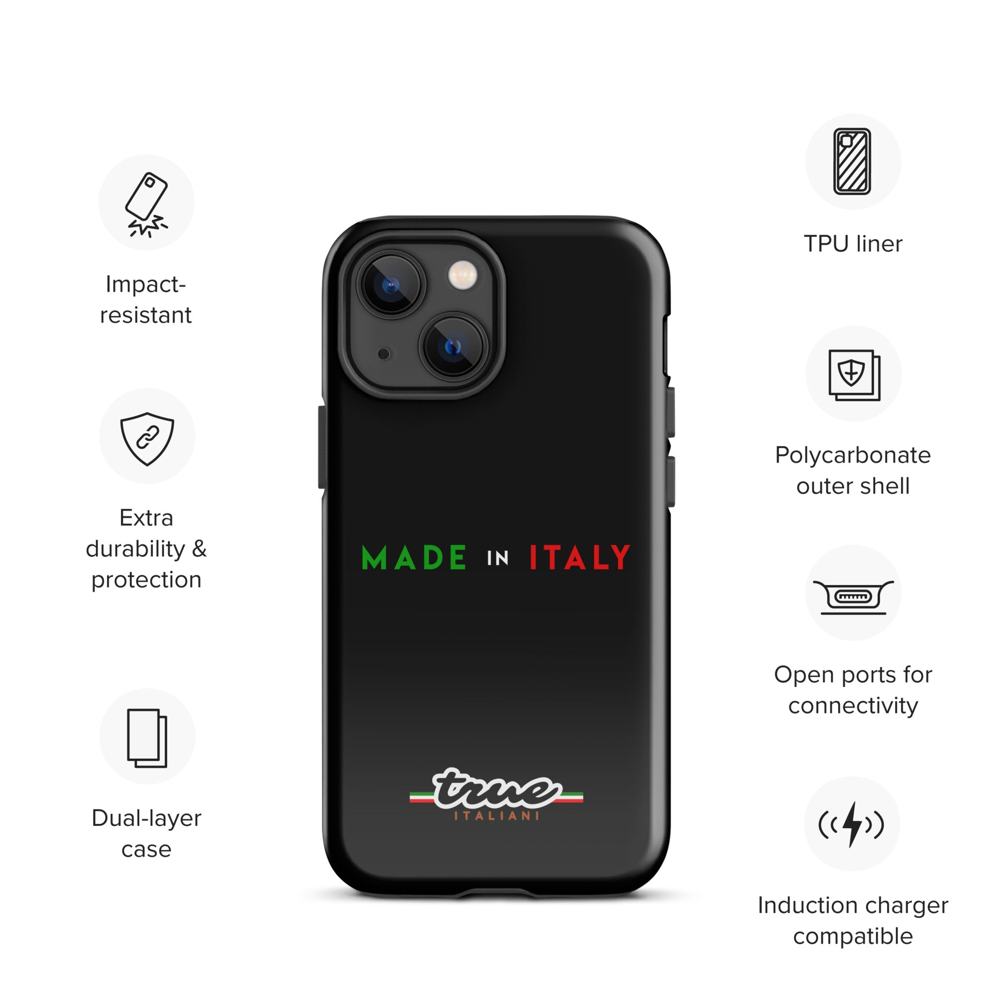 True Italiani Made In Italy Tough Case for iPhone®