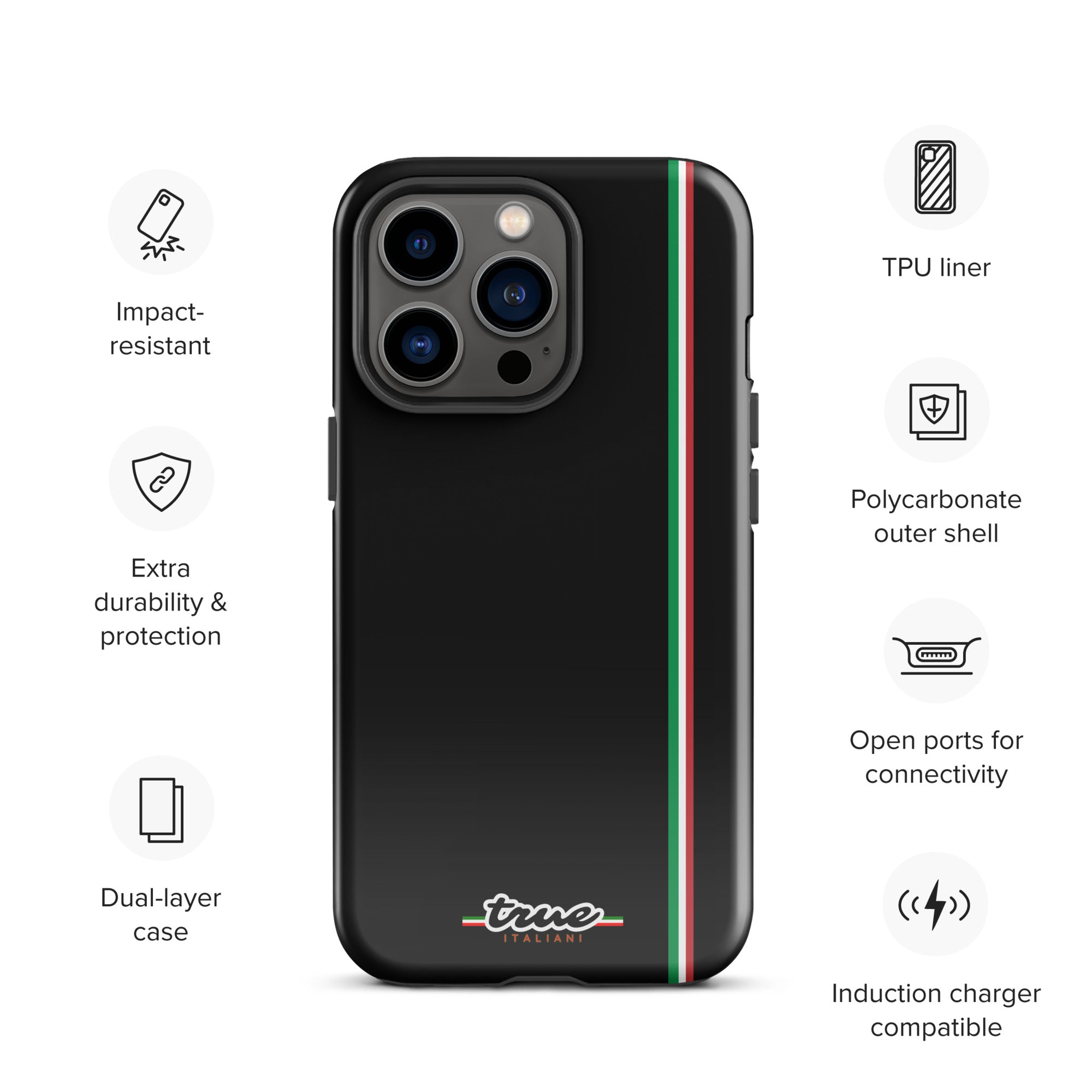 True Italiani Stripe Tough Case for iPhone®
