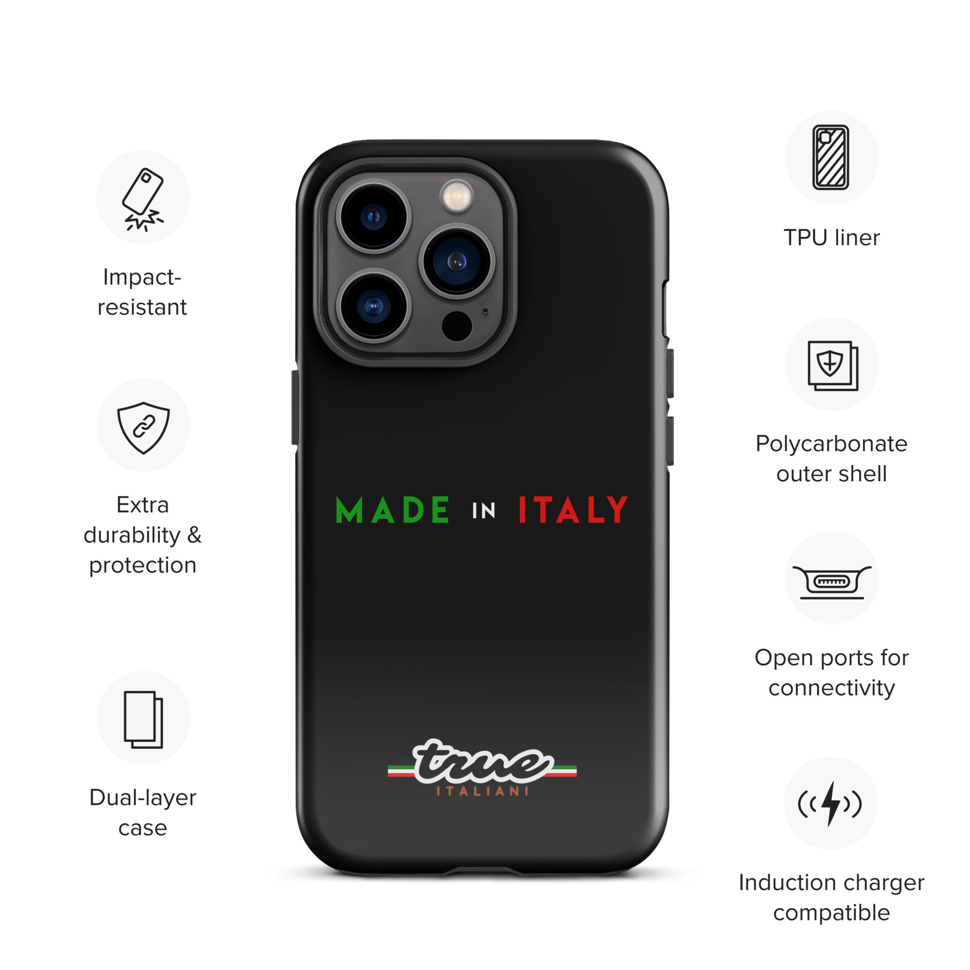 True Italiani Made In Italy Tough Case for iPhone®
