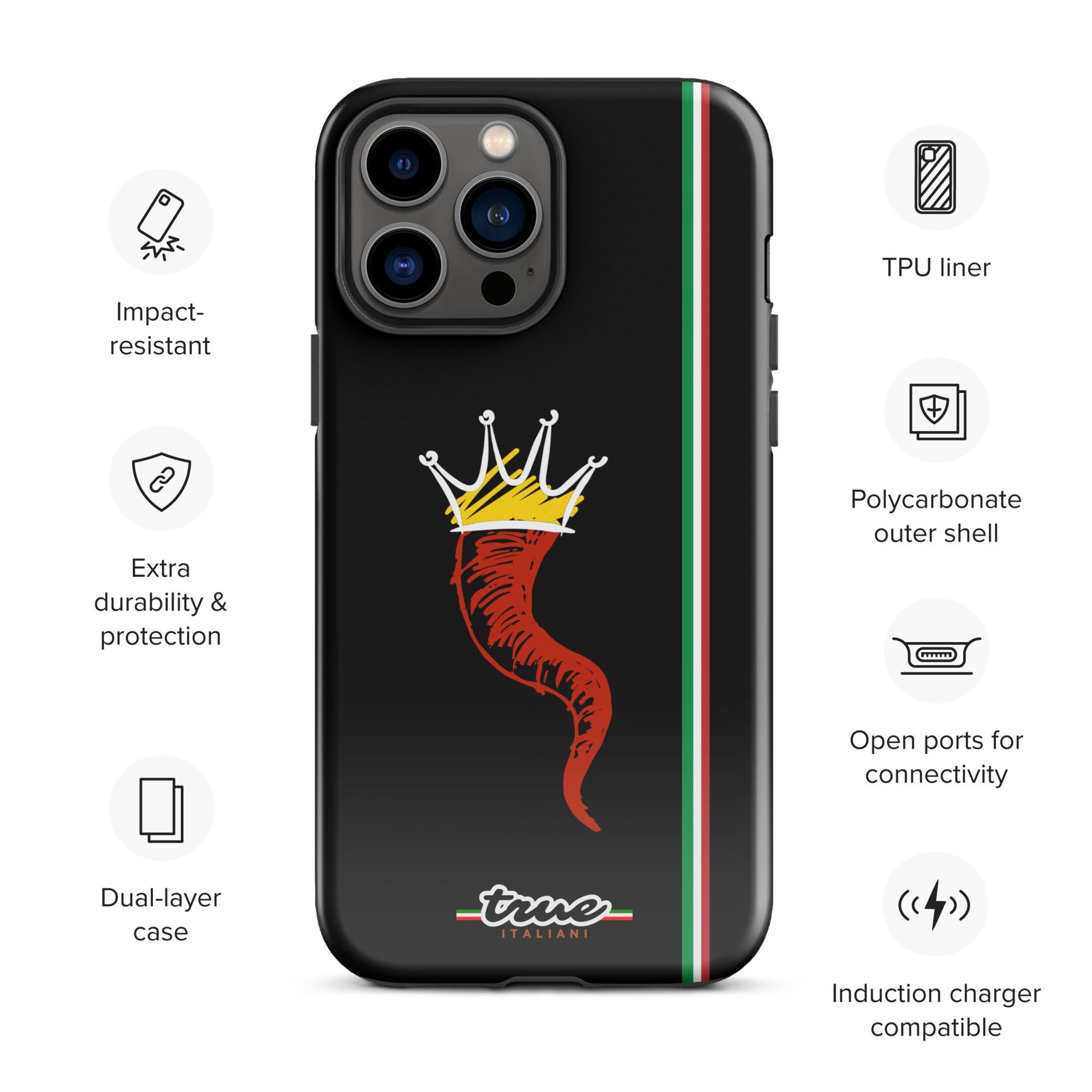 True Italiani Cornecello Tough Case for iPhone®