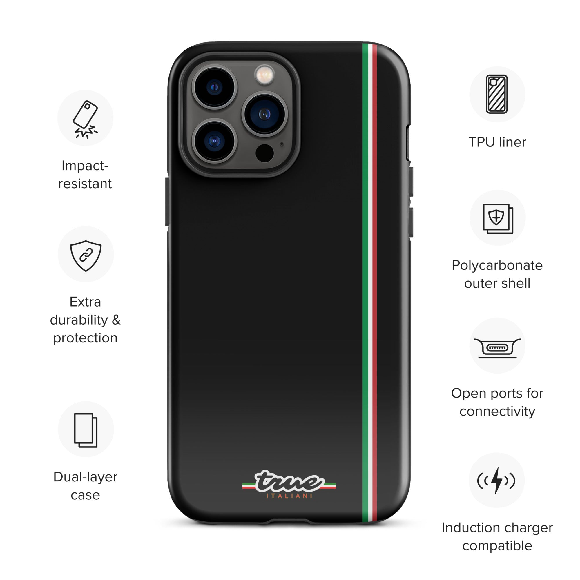 True Italiani Stripe Tough Case for iPhone®