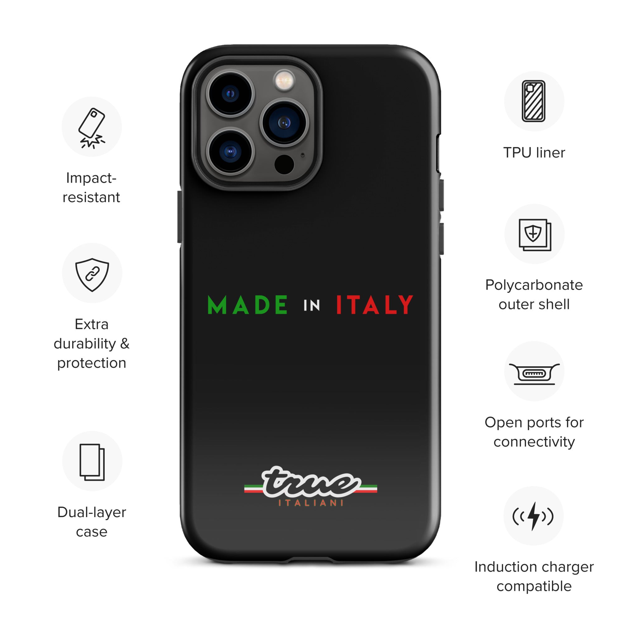 True Italiani Made In Italy Tough Case for iPhone®