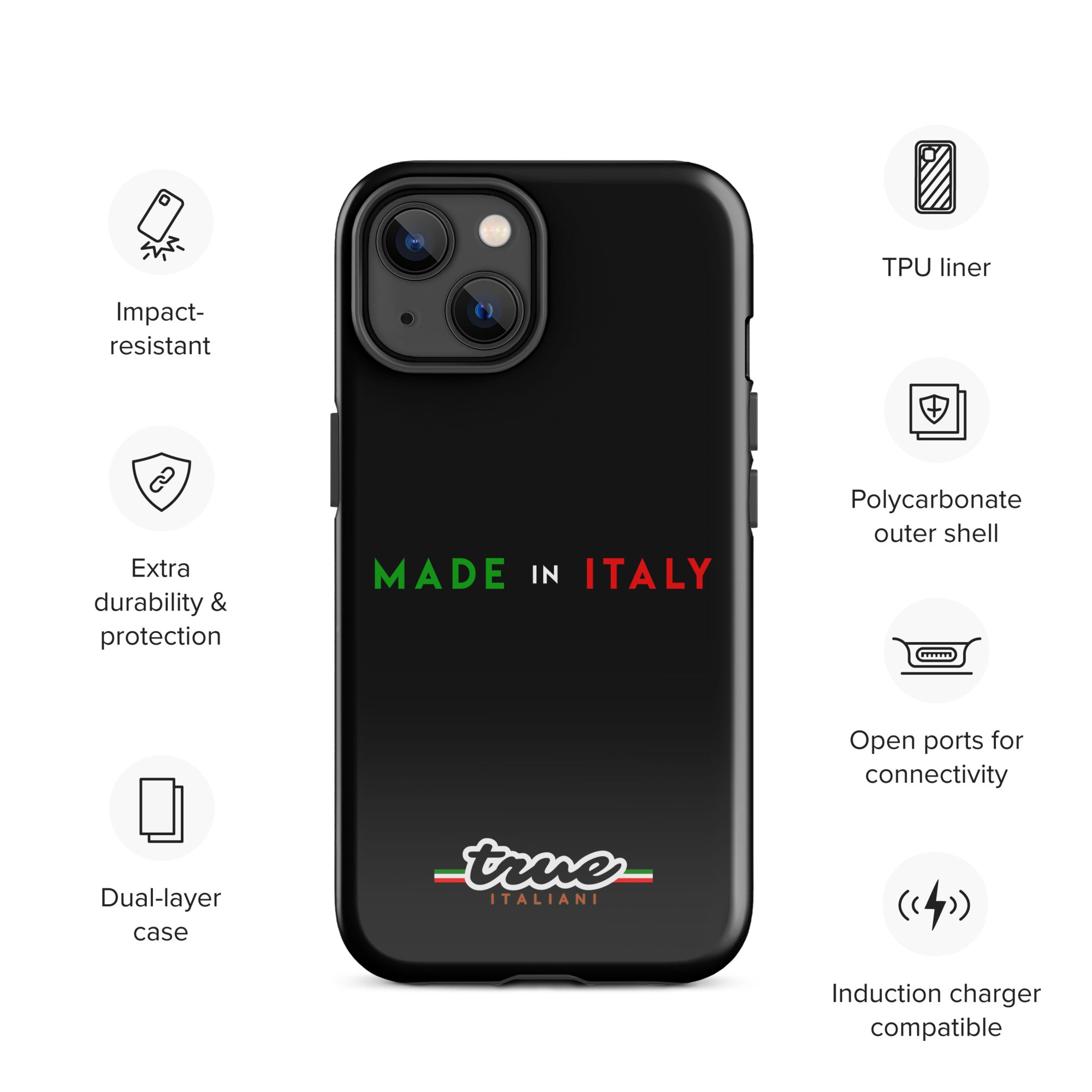 True Italiani Made In Italy Tough Case for iPhone®