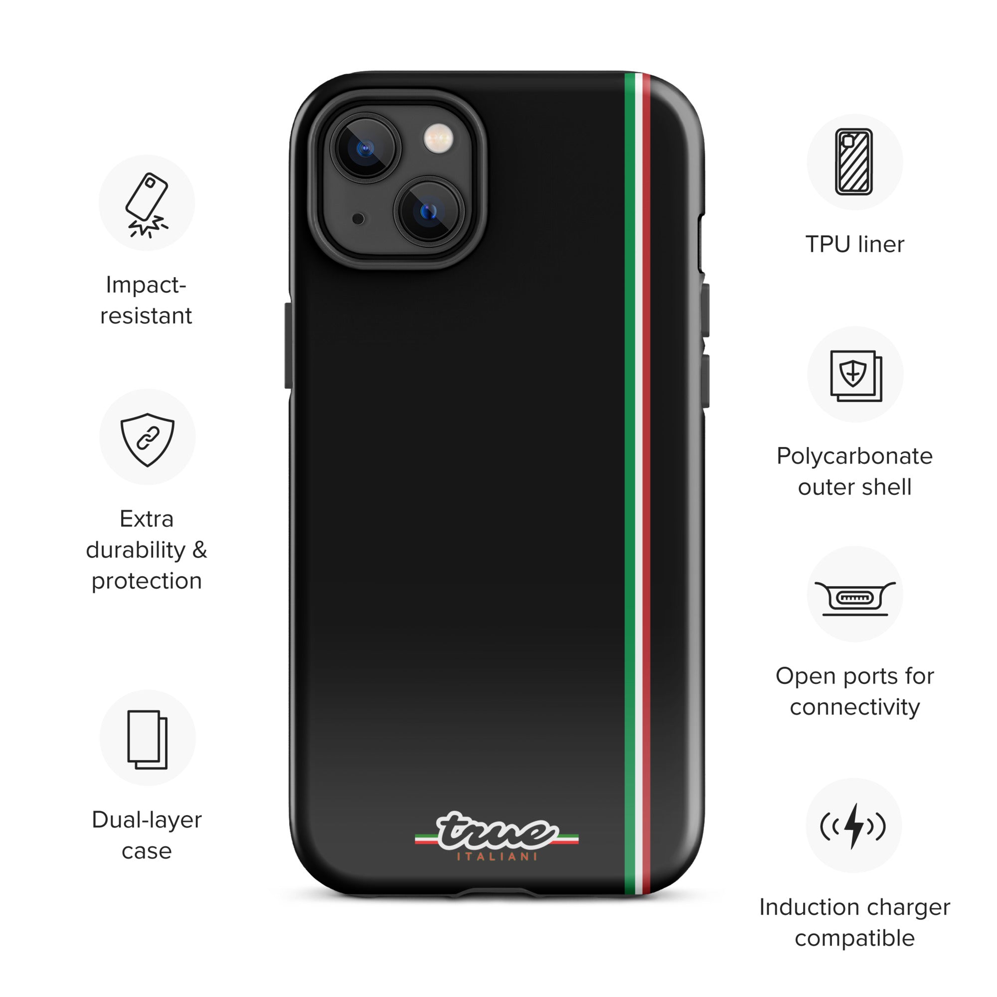 True Italiani Stripe Tough Case for iPhone®