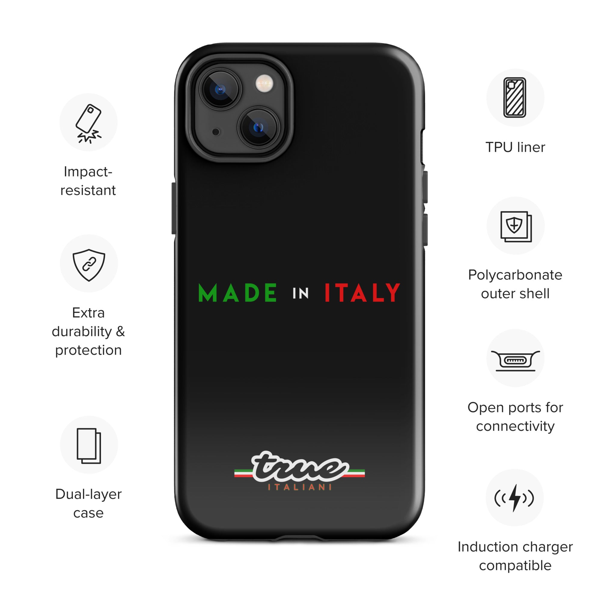 True Italiani Made In Italy Tough Case for iPhone®