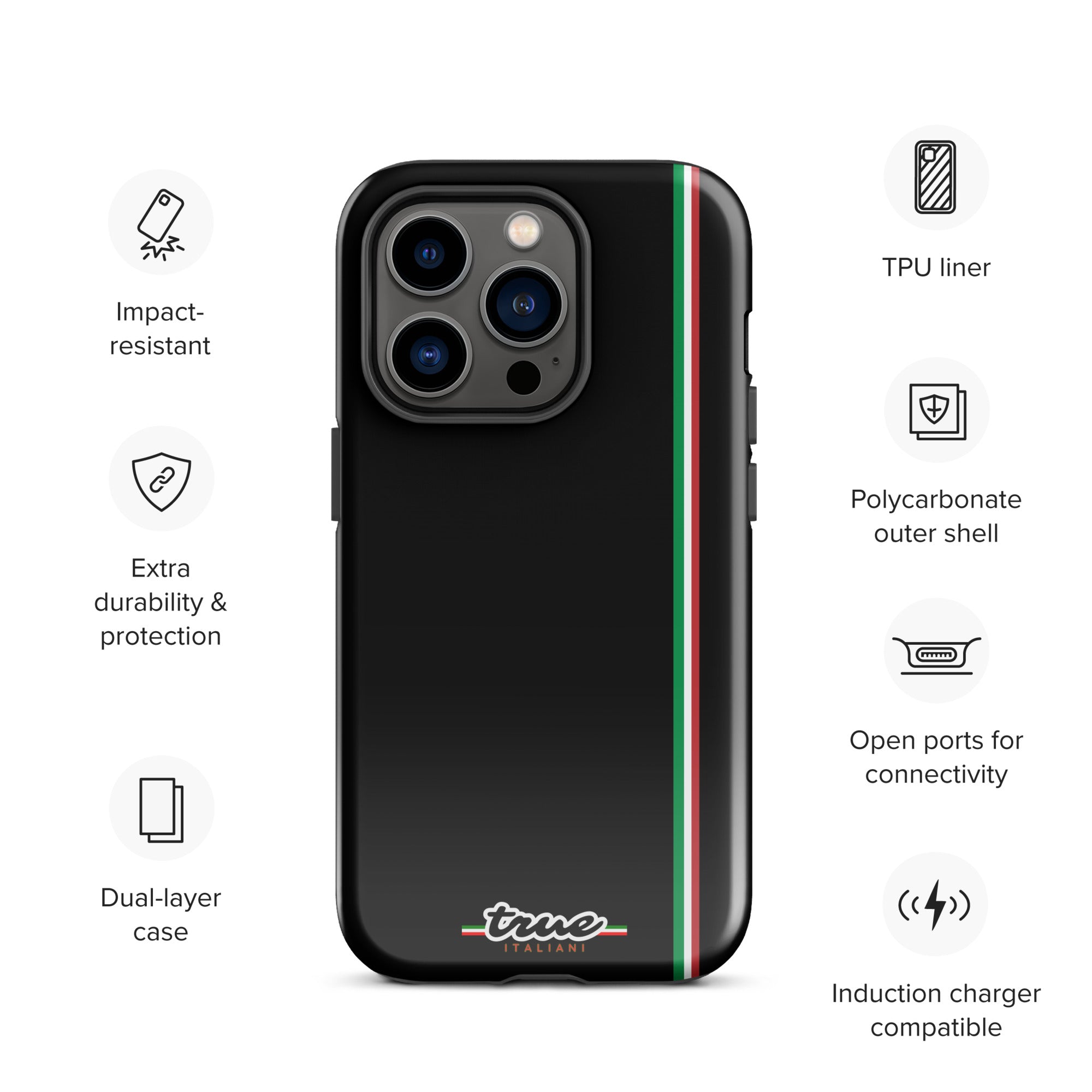 True Italiani Stripe Tough Case for iPhone®