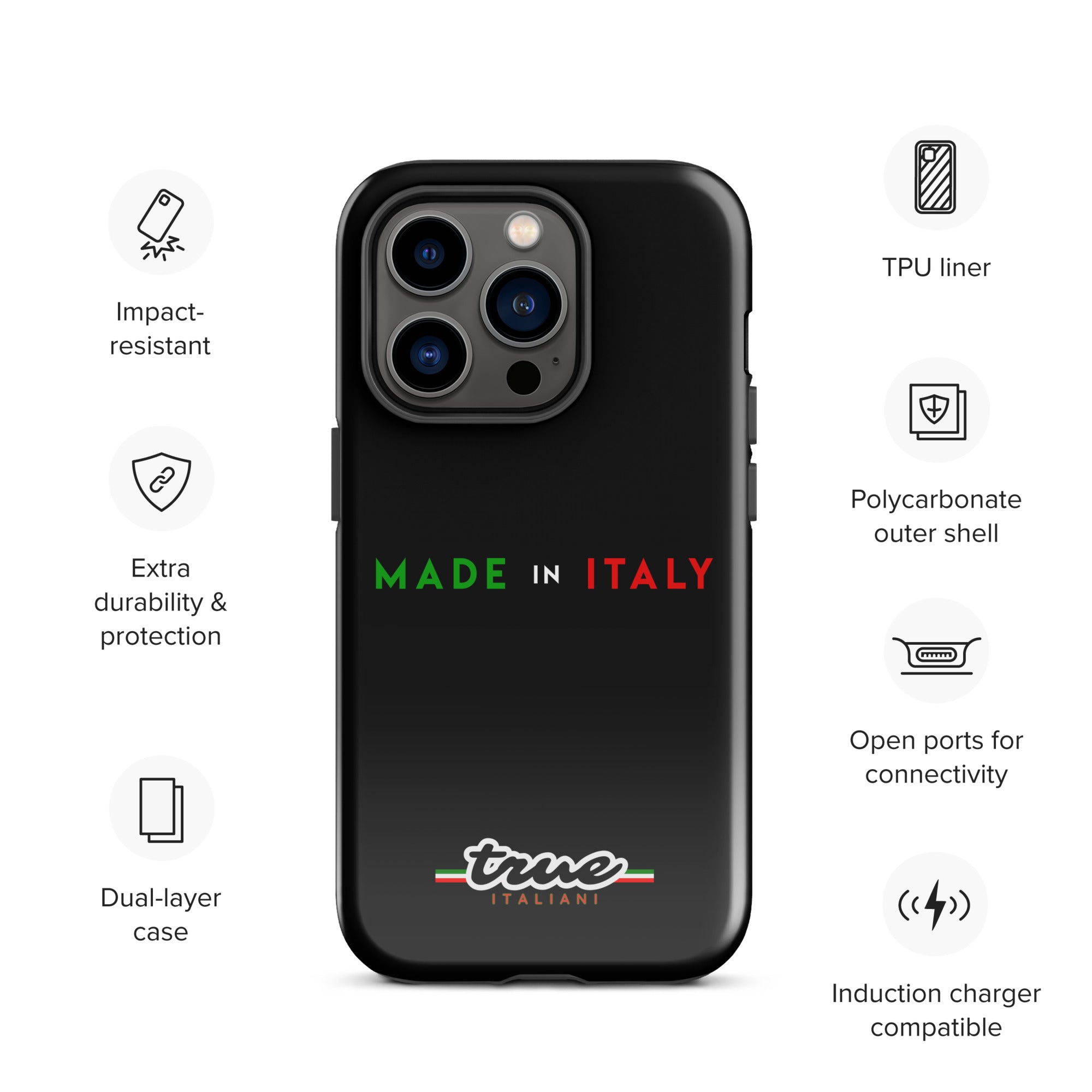 True Italiani Made In Italy Tough Case for iPhone®