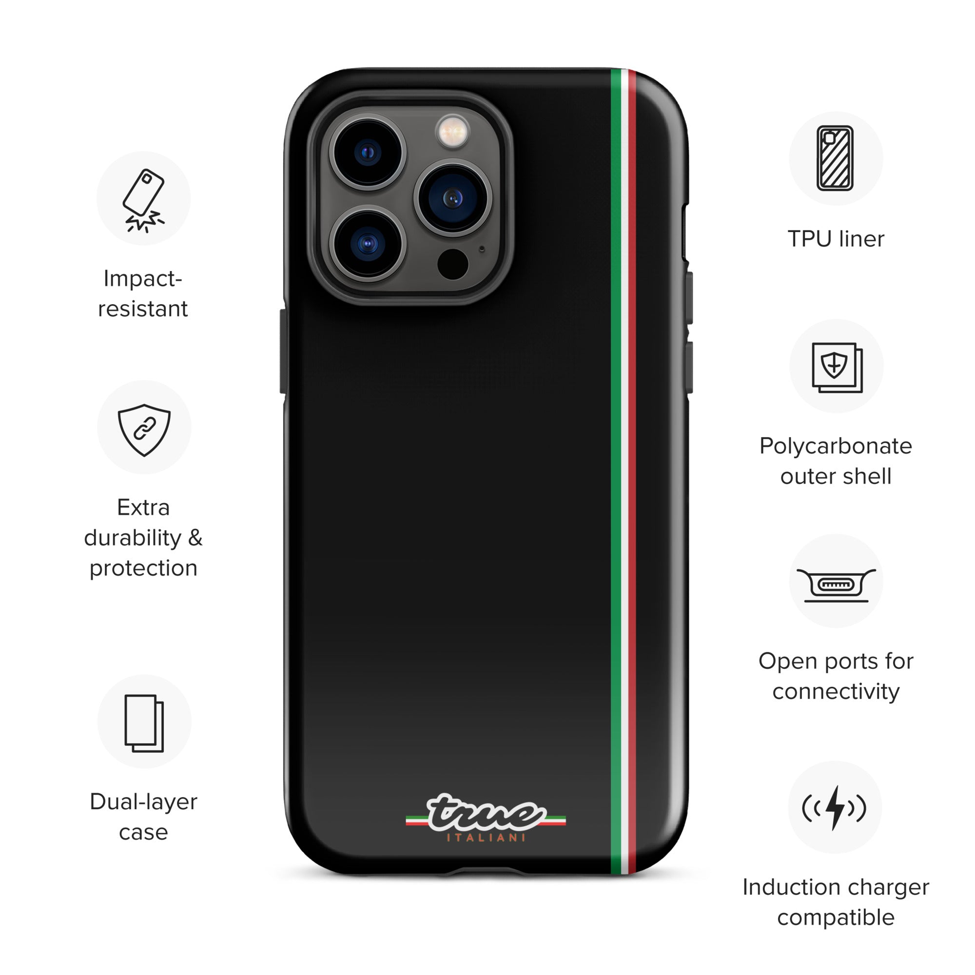 True Italiani Stripe Tough Case for iPhone®
