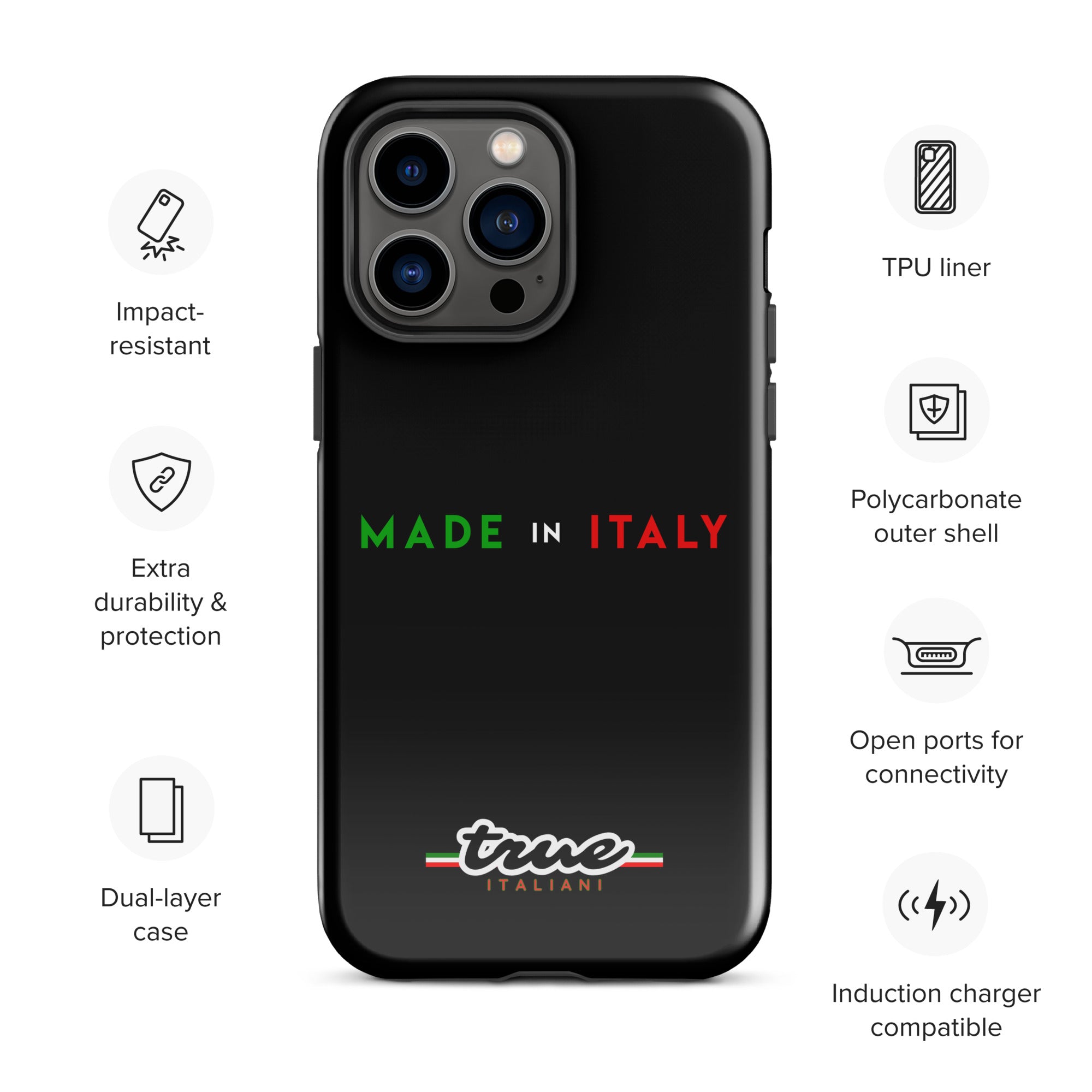 True Italiani Made In Italy Tough Case for iPhone®