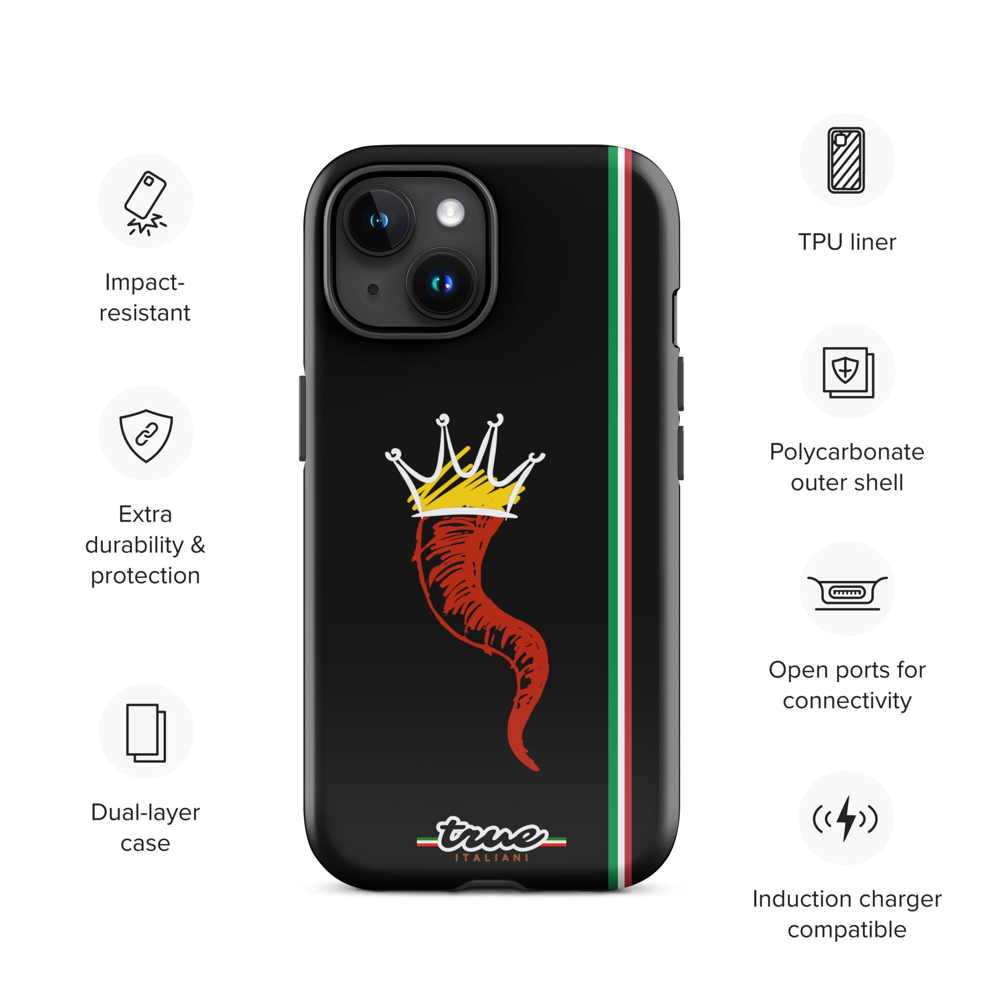 True Italiani Cornecello Tough Case for iPhone®