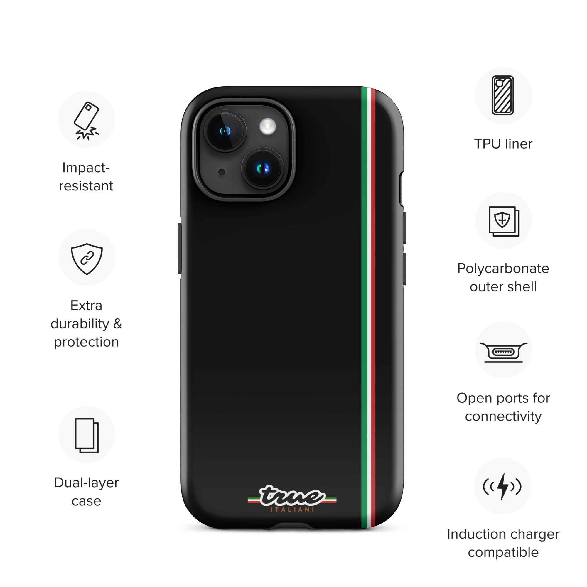 True Italiani Stripe Tough Case for iPhone®