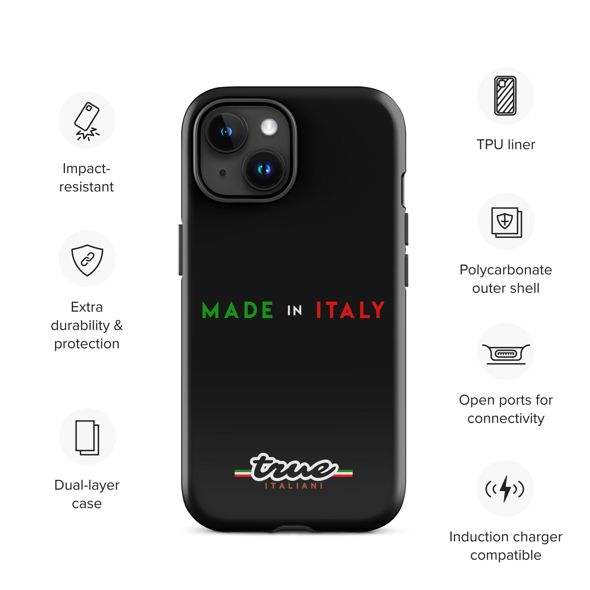 True Italiani Made In Italy Tough Case for iPhone®
