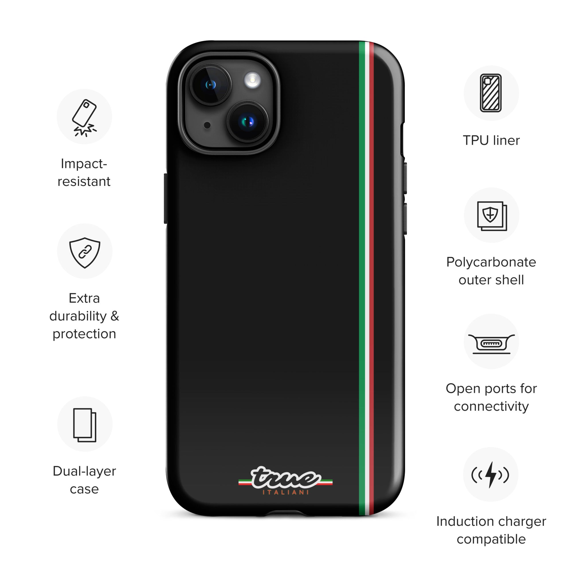 True Italiani Stripe Tough Case for iPhone®