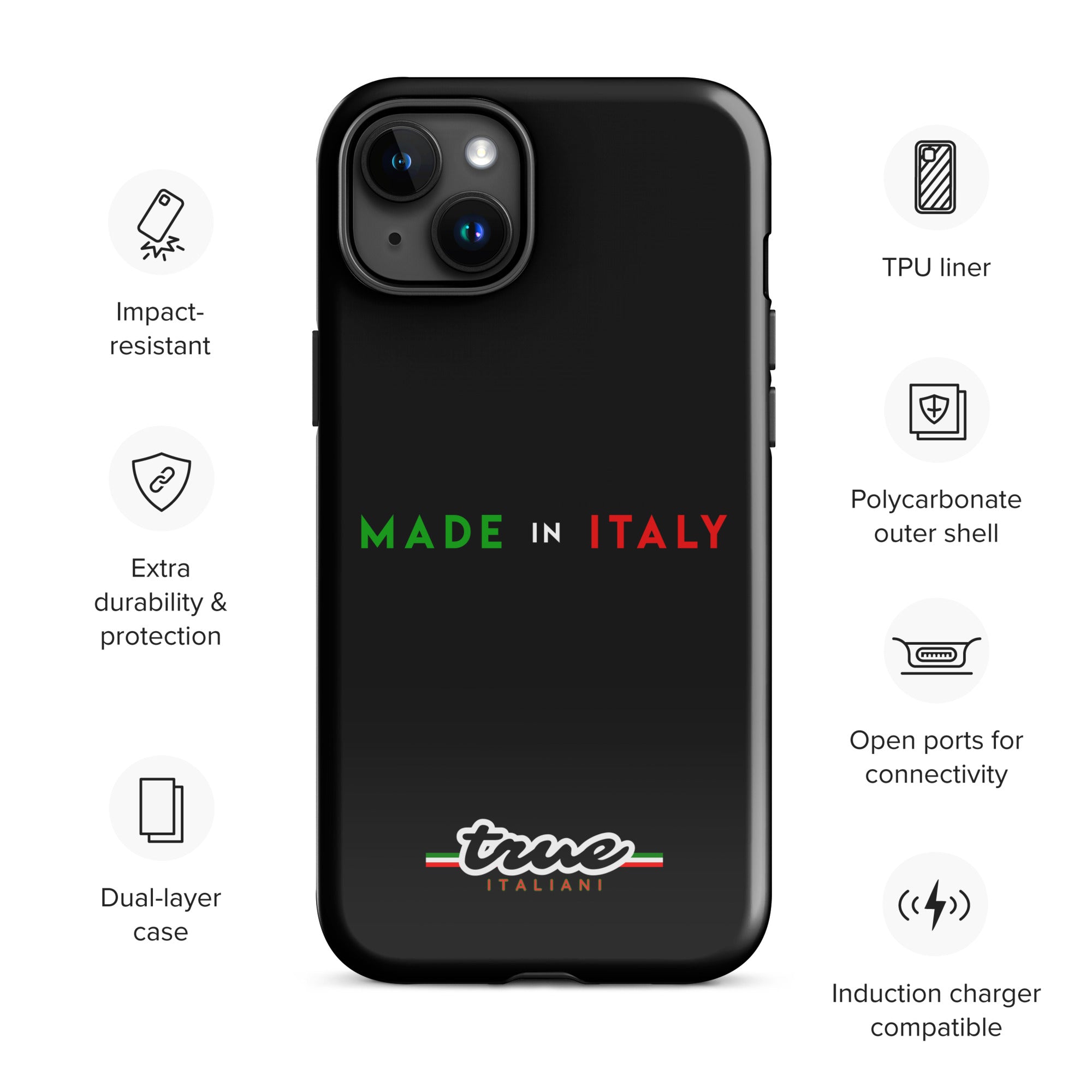 True Italiani Made In Italy Tough Case for iPhone®
