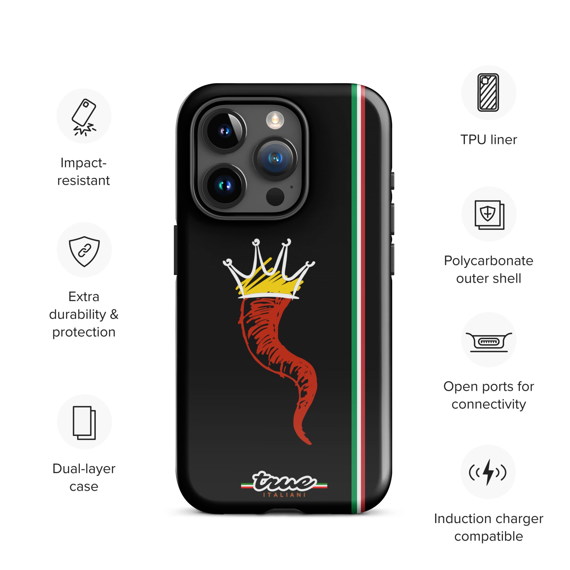True Italiani Cornecello Tough Case for iPhone®
