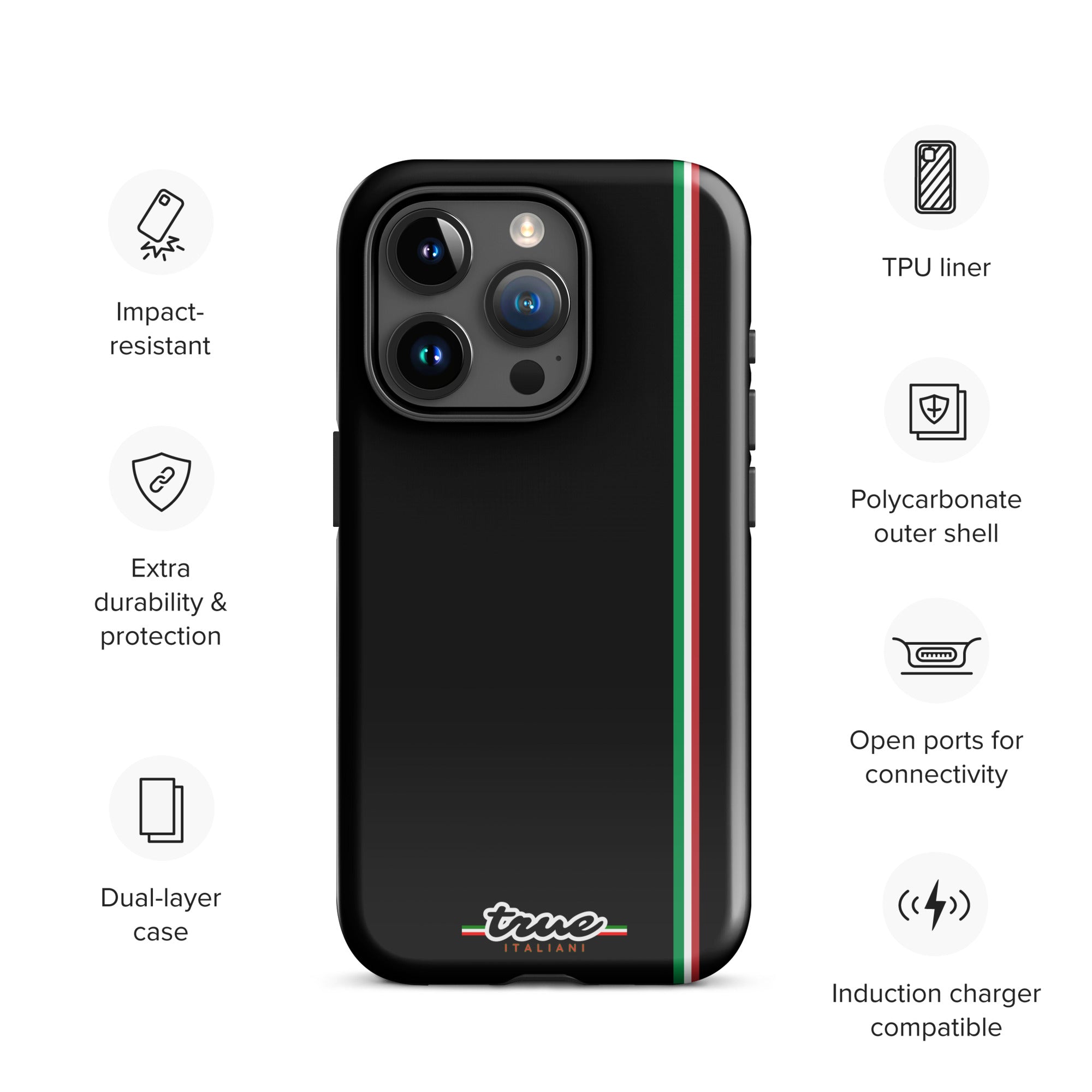True Italiani Stripe Tough Case for iPhone®
