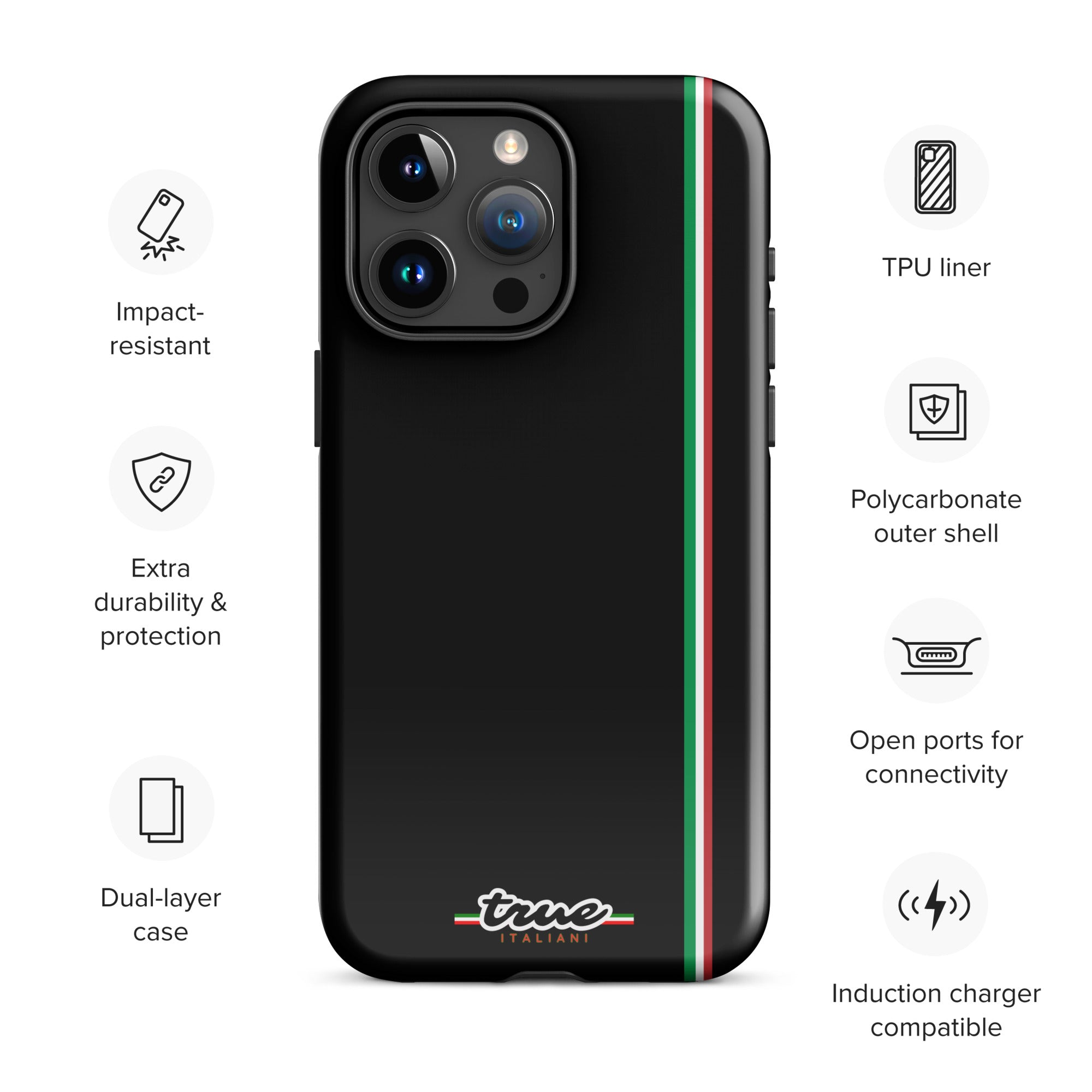 True Italiani Stripe Tough Case for iPhone®