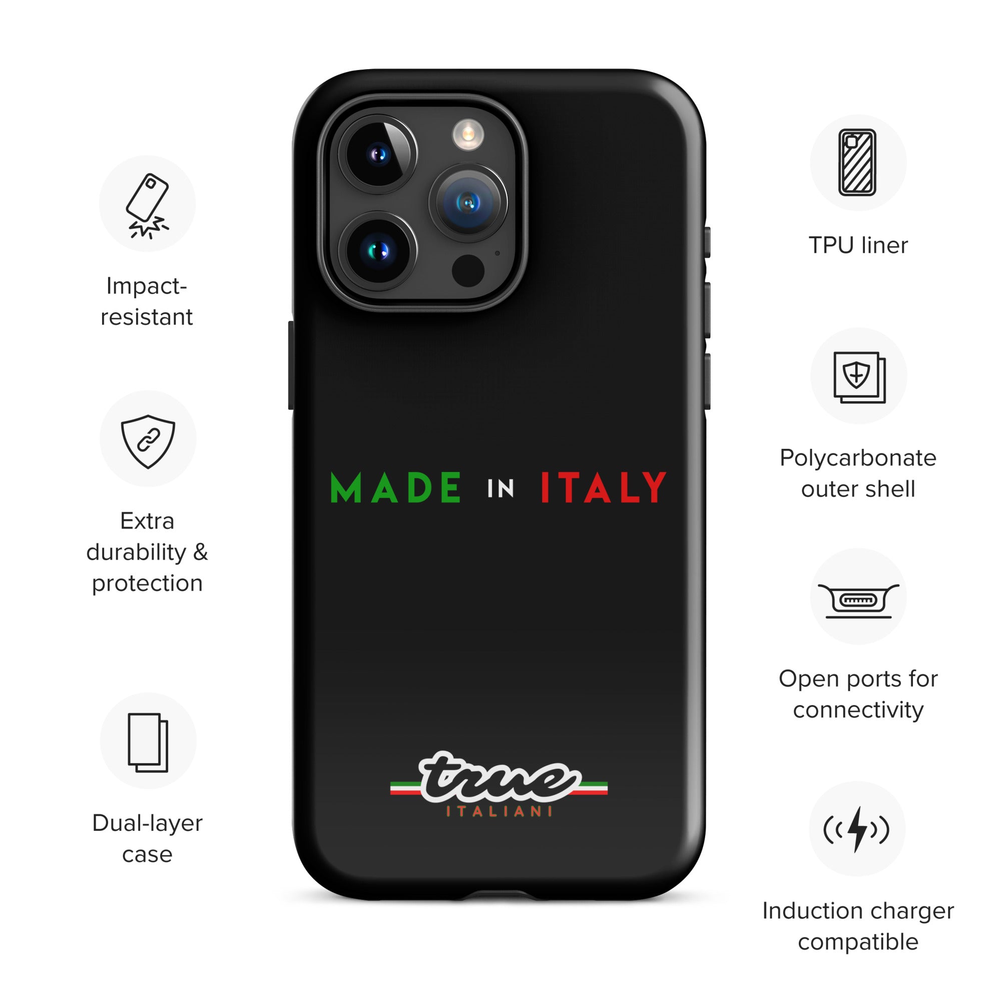 True Italiani Made In Italy Tough Case for iPhone®