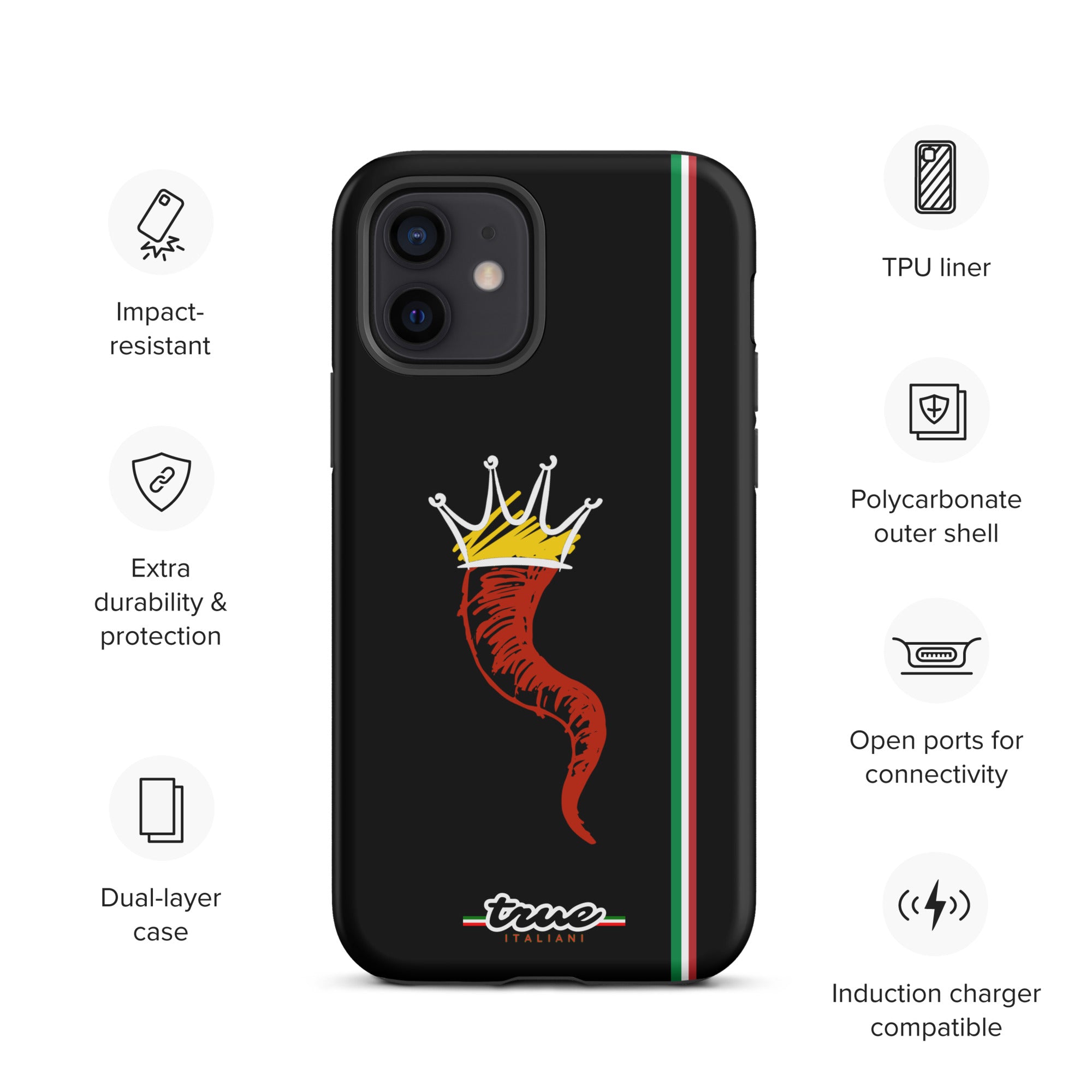 True Italiani Cornecello Tough Case for iPhone®