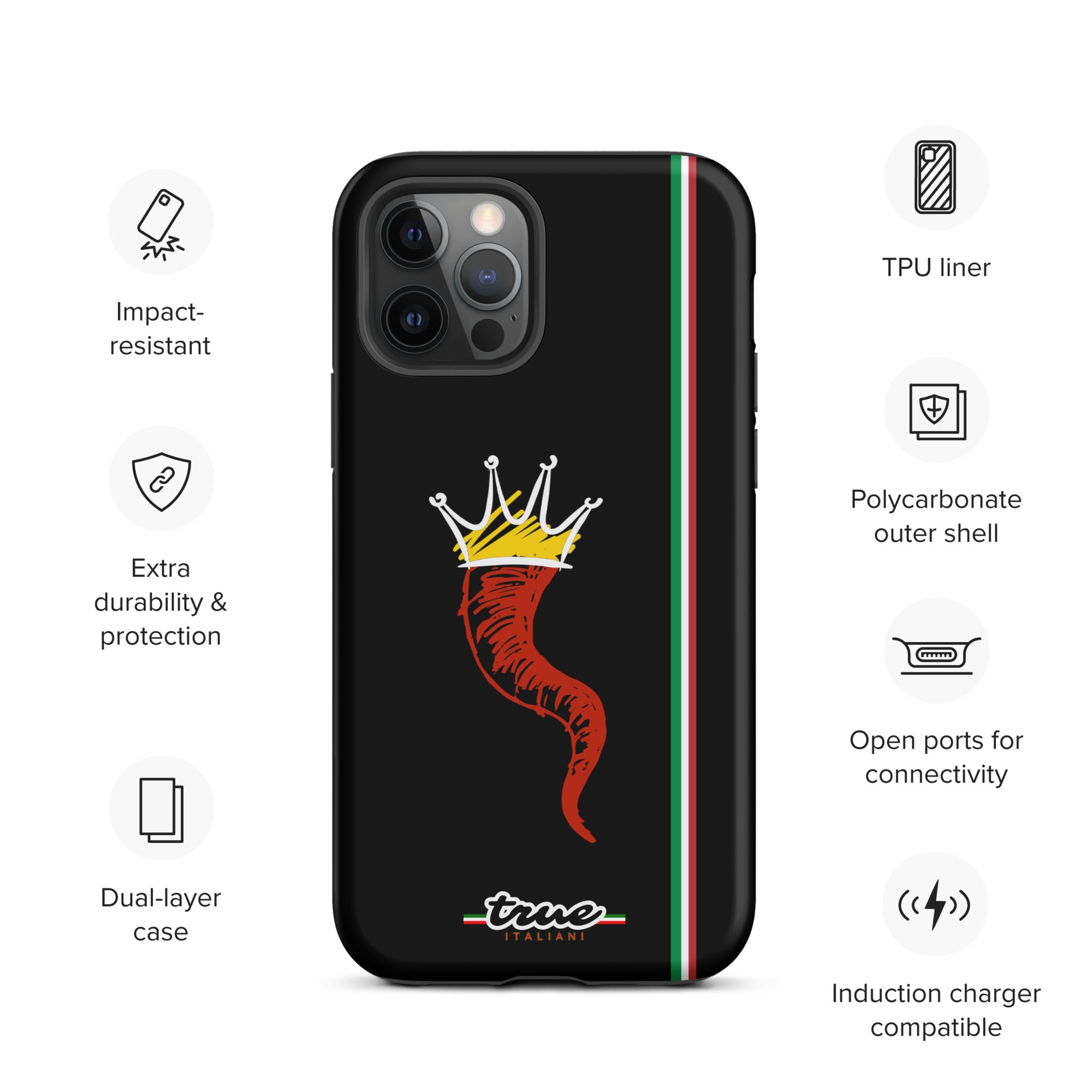 True Italiani Cornecello Tough Case for iPhone®