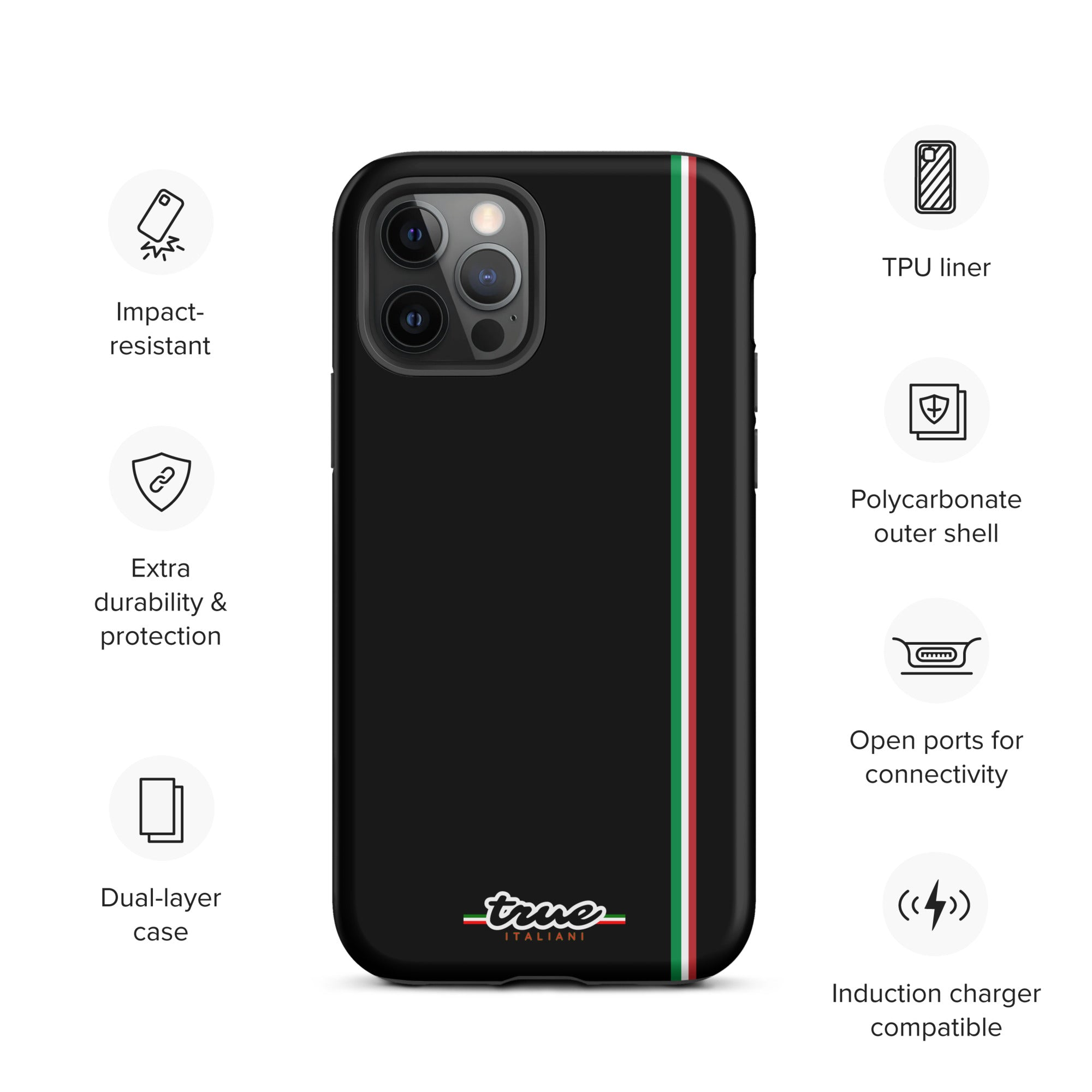 True Italiani Stripe Tough Case for iPhone®