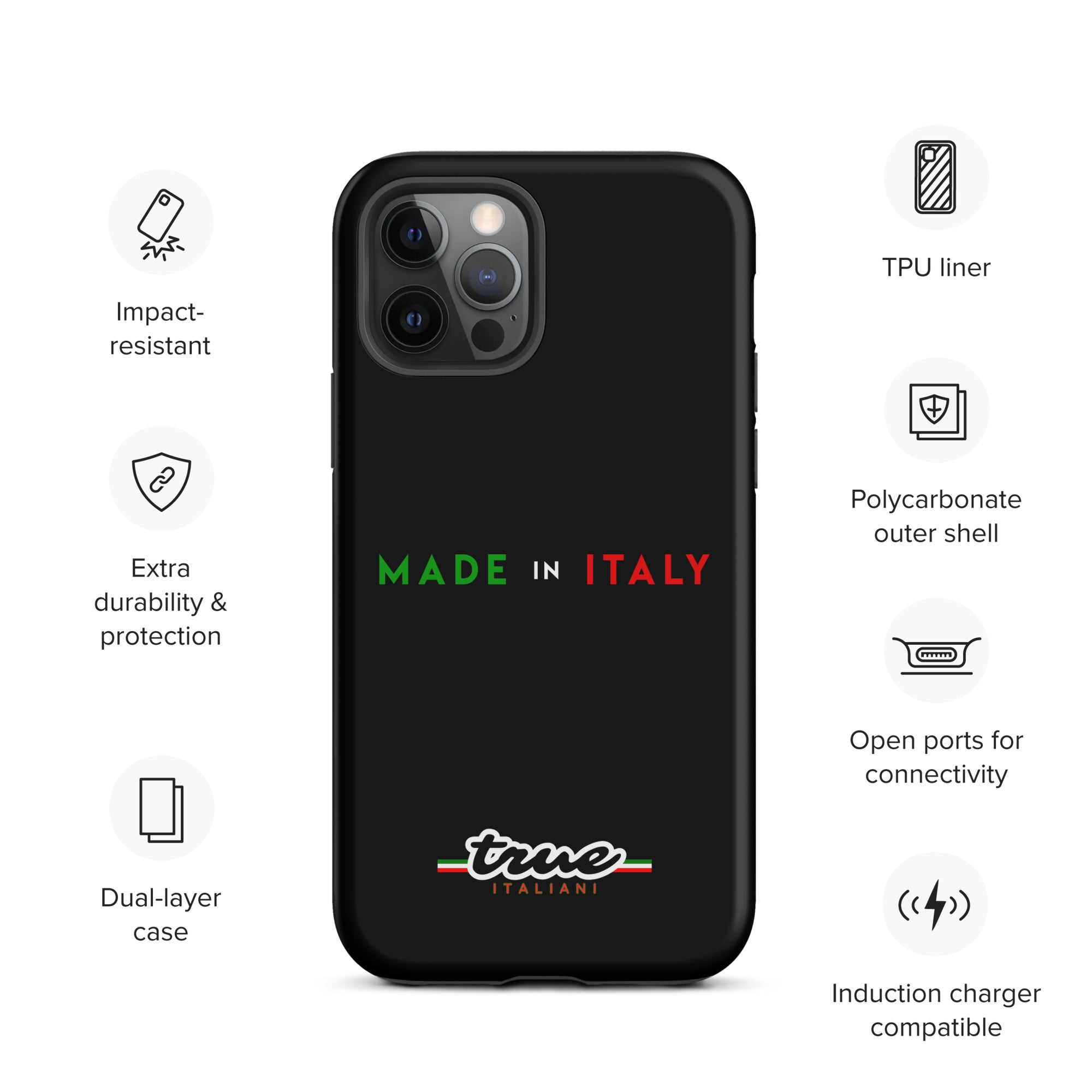 True Italiani Made In Italy Tough Case for iPhone®