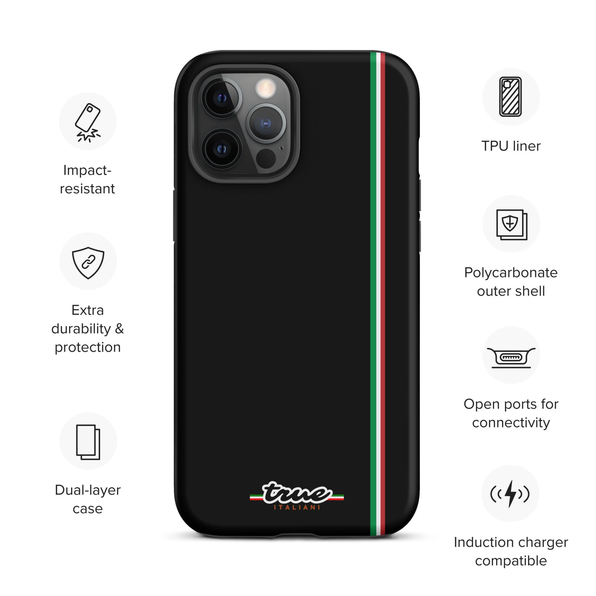 True Italiani Stripe Tough Case for iPhone®