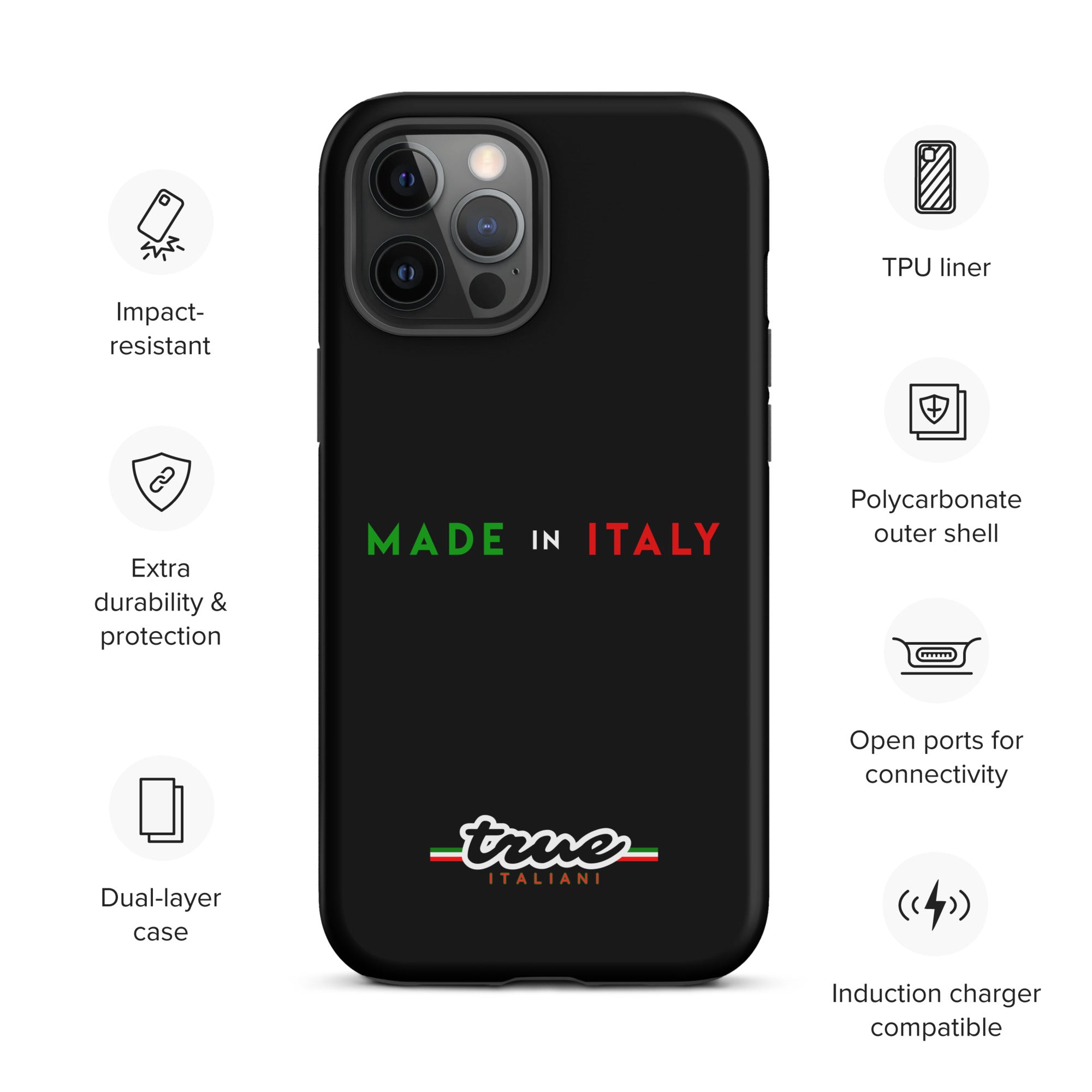 True Italiani Made In Italy Tough Case for iPhone®